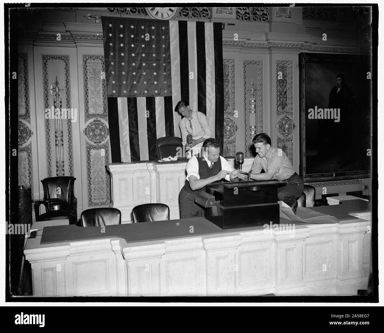 Stati Uniti Capitol, interno Foto Stock