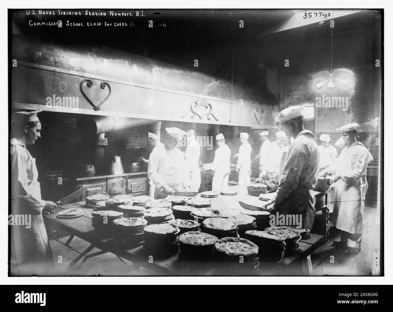 Stati Uniti Naval training station, Newport, R.I. -- Comissario classe scolastica per cuochi Foto Stock