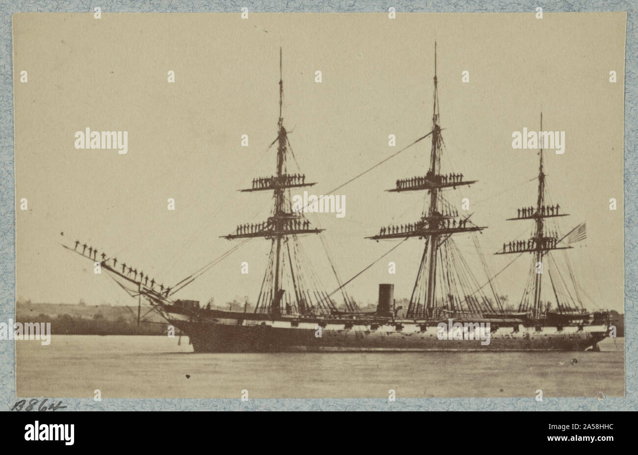 Fregata DEGLI STATI UNITI Pensacola off Alexandria, Virginia Foto Stock