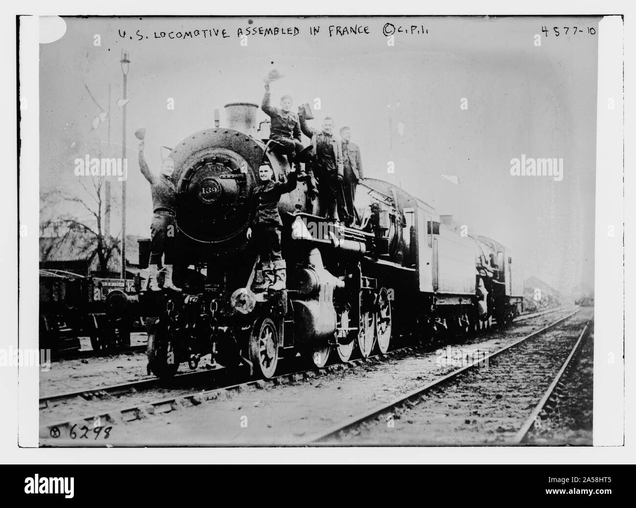 Locomotiva statunitense assemblato in Francia Foto Stock