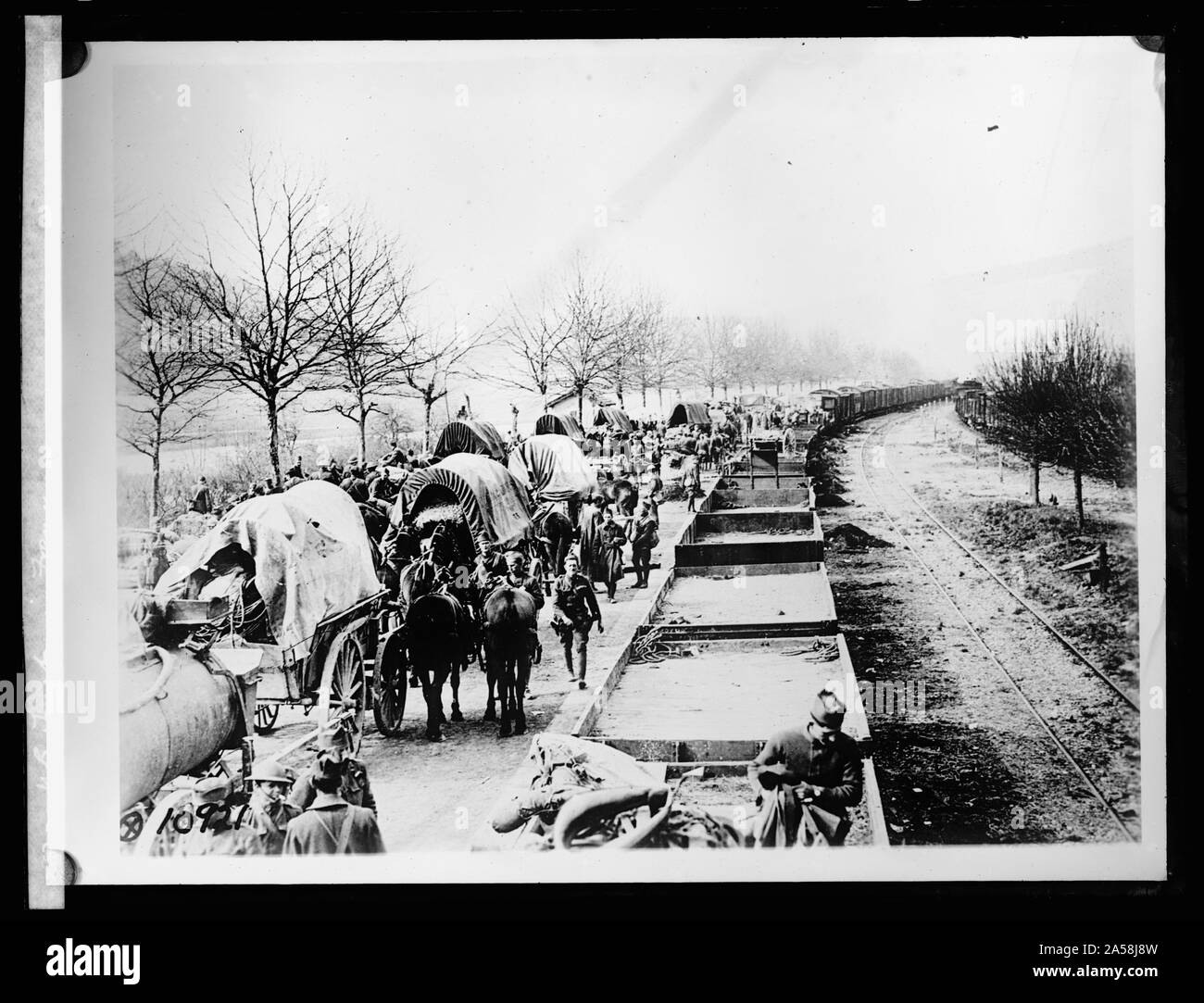 Le truppe degli Stati Uniti in Francia Foto Stock