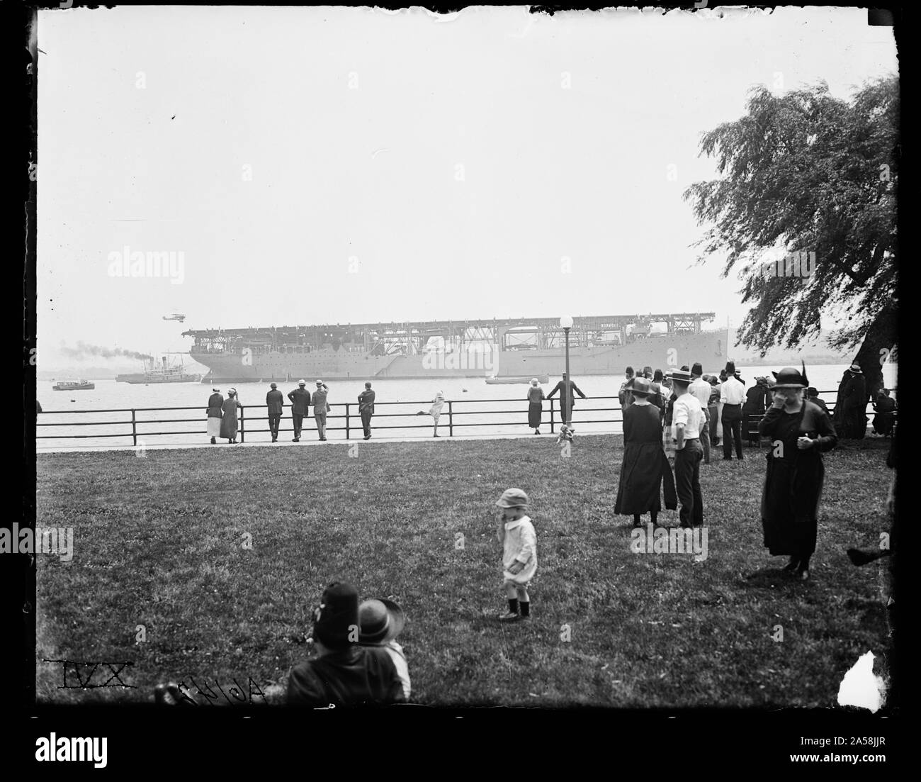 USS Langley, il primo US Navy portaerei Foto Stock