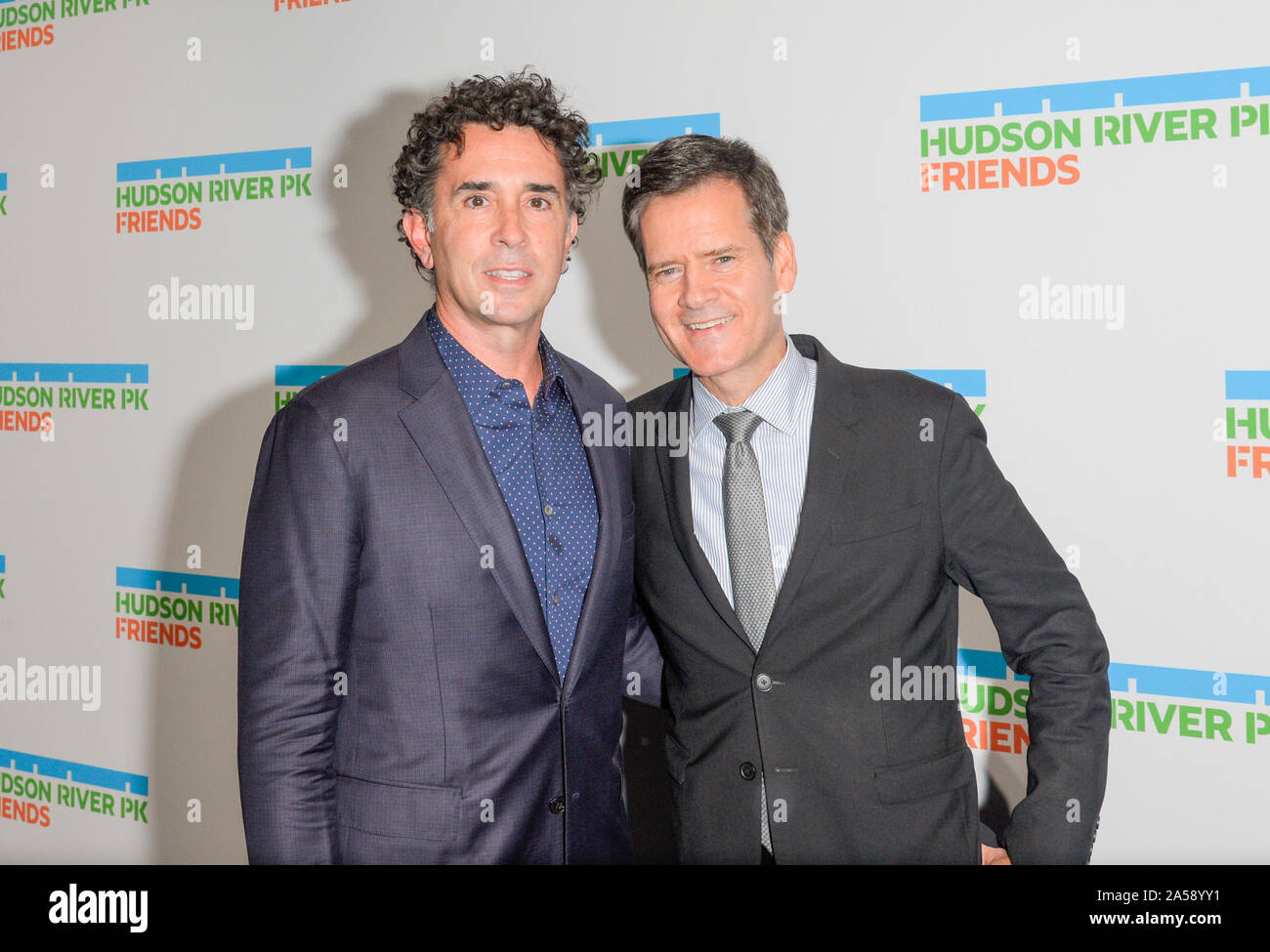 New York, NY - Ottobre 17, 2019: David segnali e Brad Hoylman frequentare Hudson River Park Gala a Cipriani South Street Foto Stock