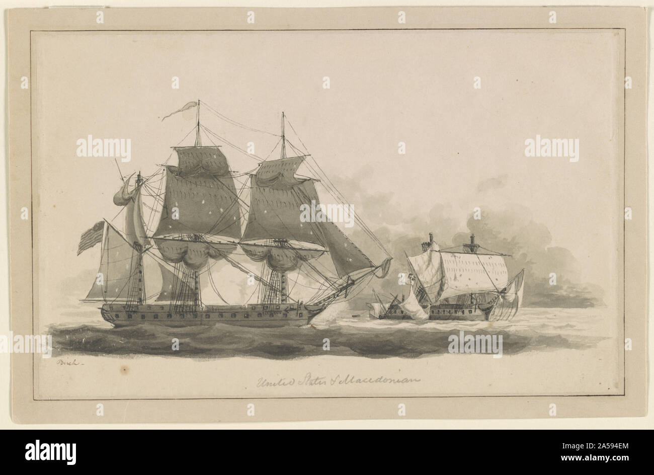 Stati Uniti & Macedone Foto Stock