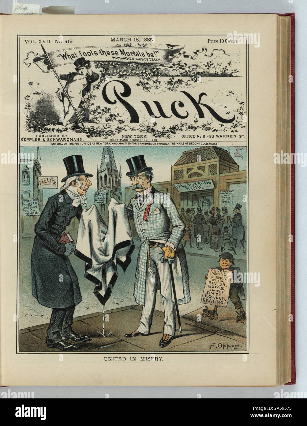 Uniti nella miseria / F. Opper. Foto Stock