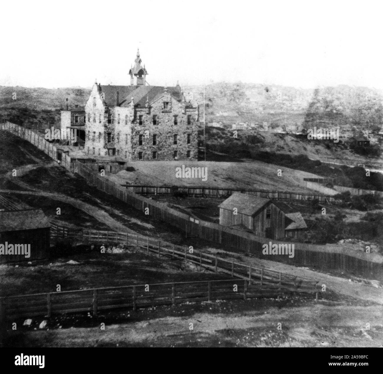 La storia della California - protestante asilo orfani, San Francisco ca. 1866 Foto Stock