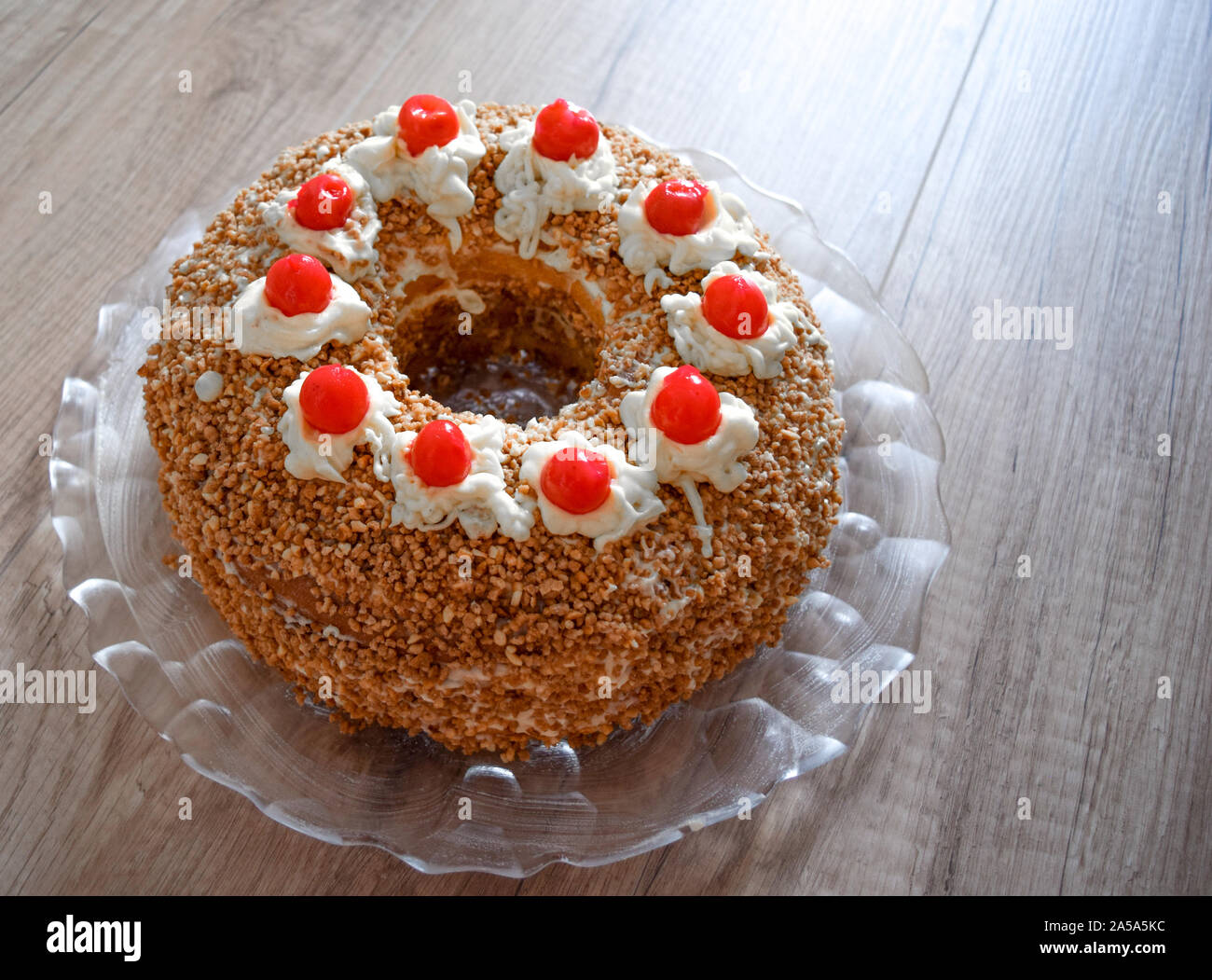 Frankfurter Kranz tradizionale torta tedesco Foto Stock