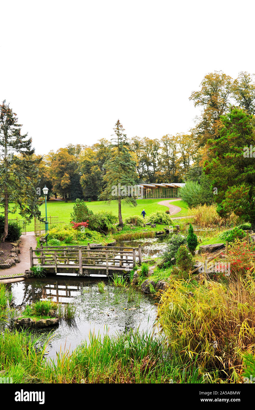 Parco Avenham Giardini Giapponesi in autunno,Preston, Regno Unito Foto Stock Parco Avenham Giardini Giapponesi in autunno,Preston, Regno Unito Foto Stock