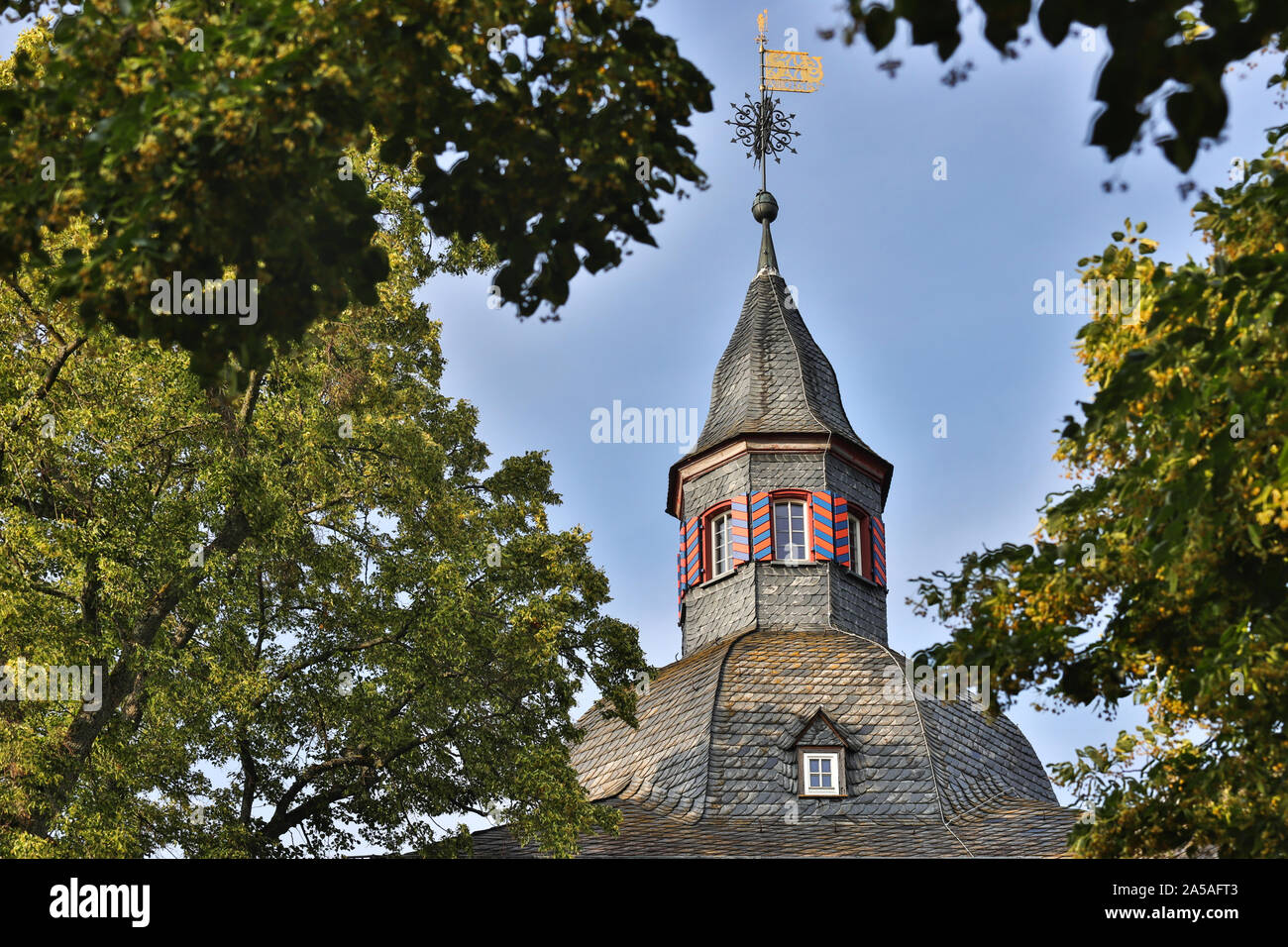 Siegen castello superiore nel centro storico della città di Siegen Germania Foto Stock