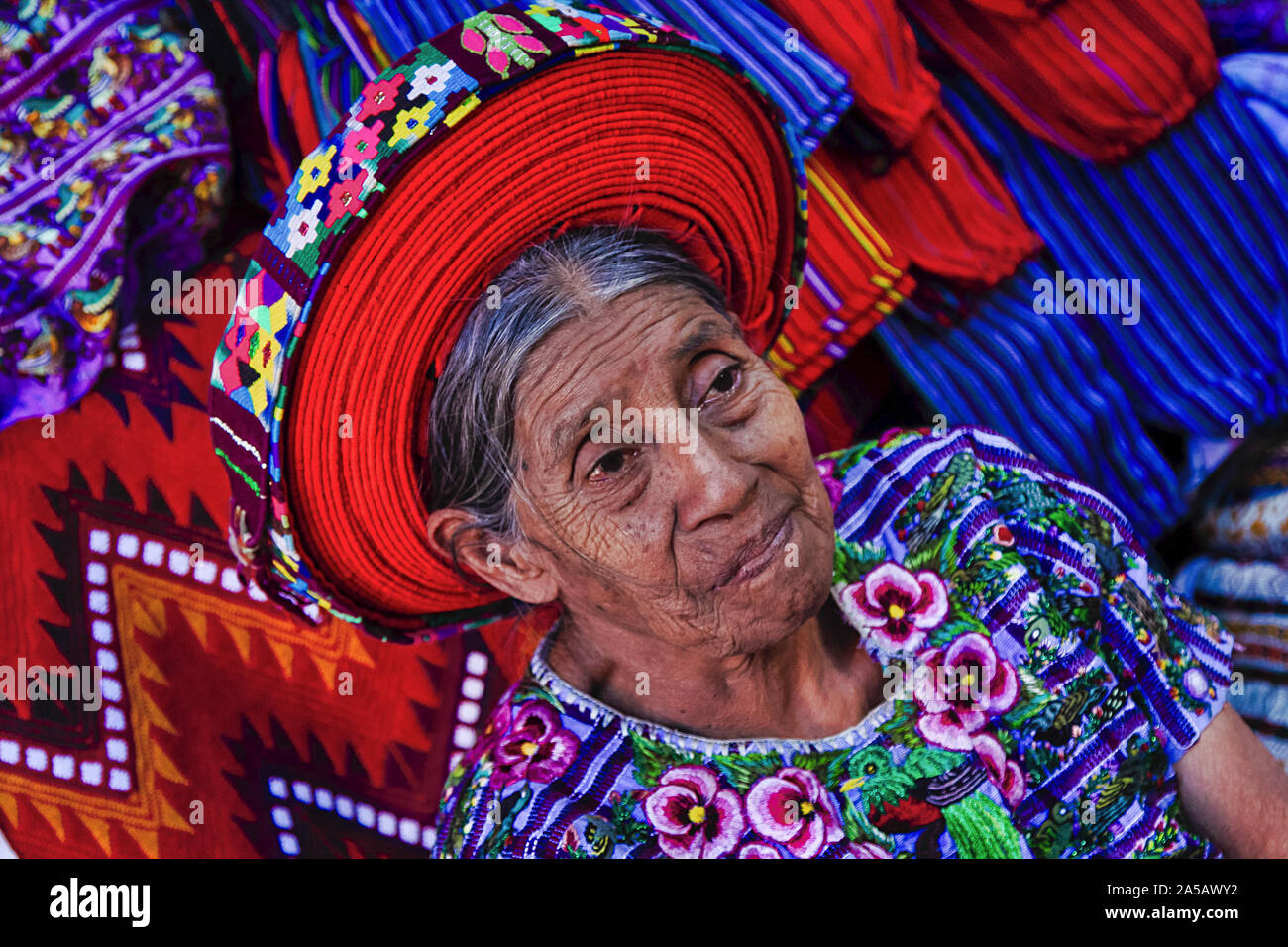 Maya di costumi folk Foto Stock