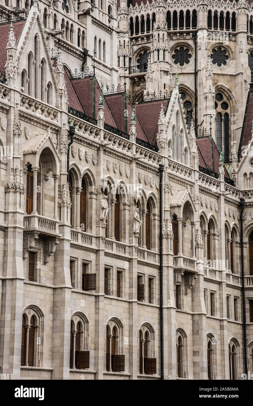Il Palazzo del Parlamento, Budapest, Ungheria Foto Stock