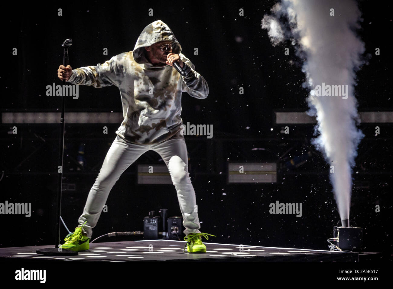 Ottobre 15, 2019, Nashville, Tennessee, Stati Uniti d'America: TobyMac al cinquantesimo GMA Colomba Awards tenutosi a Lipscomb University di Allen Arena di Nashville. (Credito Immagine: © Jason Walle/ZUMA filo) Foto Stock