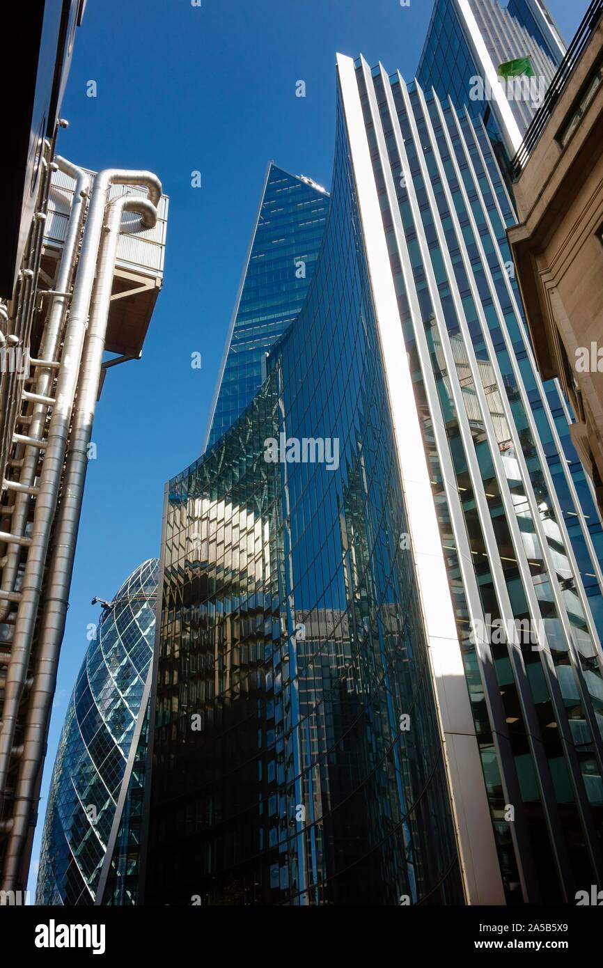 Città di Londra dei grattacieli di uffici Foto Stock