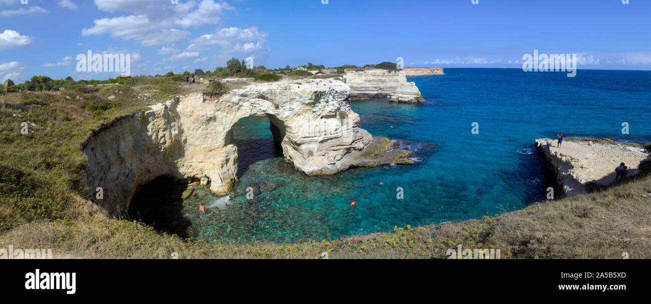 Torre Sant'Andrea, paradiso naturale a Sant'Andrea, Lecce, Puglia, Italia Foto Stock