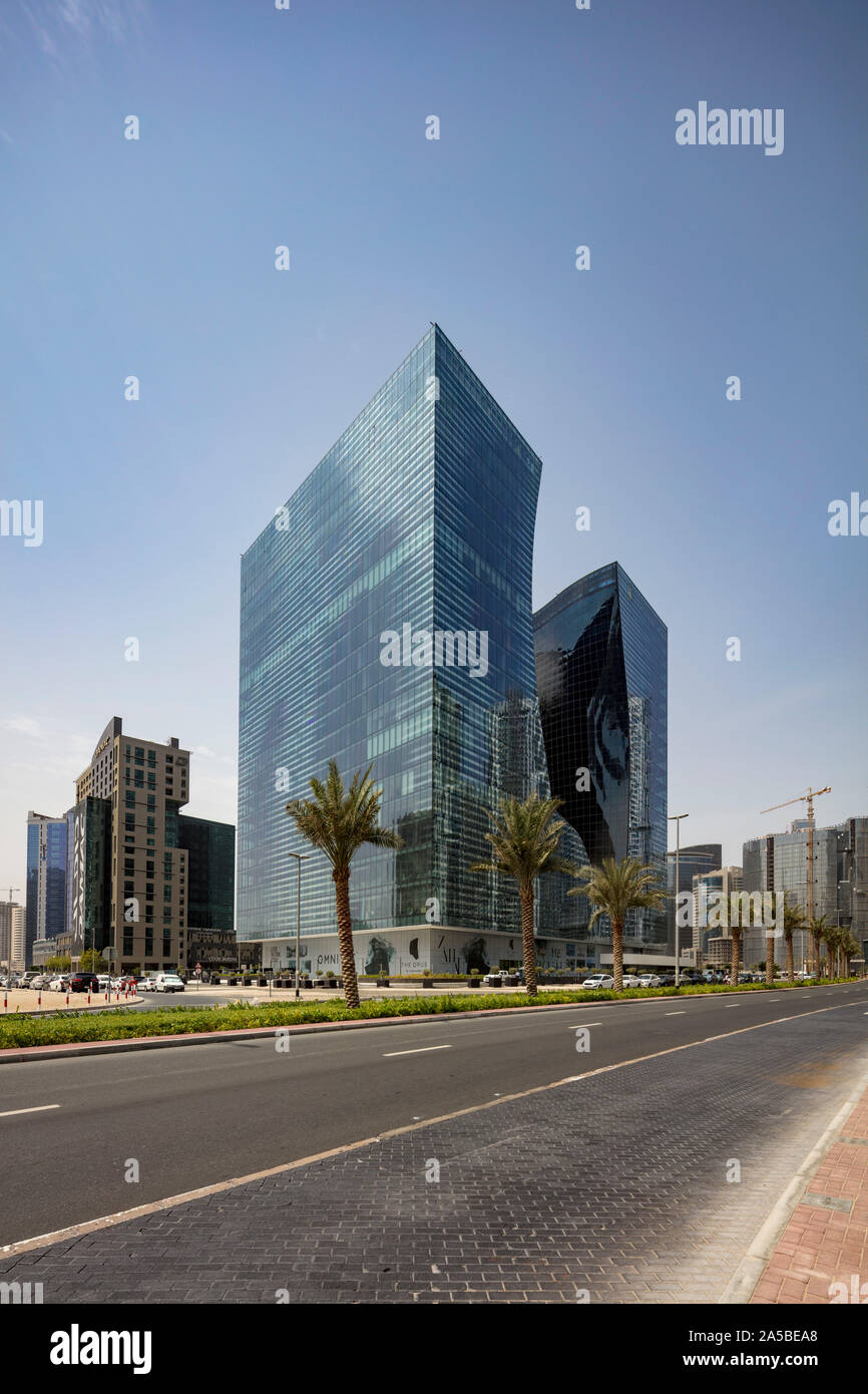 Opus impiego misto uffici, alberghi e residences, da Zaha Hadid, Dubai, Emirati Arabi Uniti Foto Stock