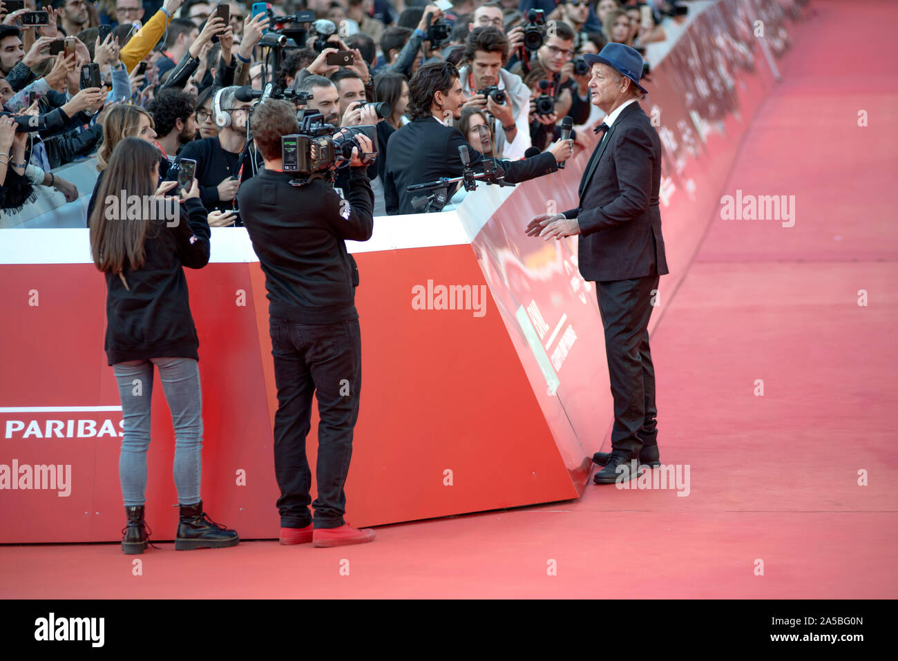 Bill Murray frequentando il tappeto rosso durante la festa del cinema di Roma 2019 Foto Stock