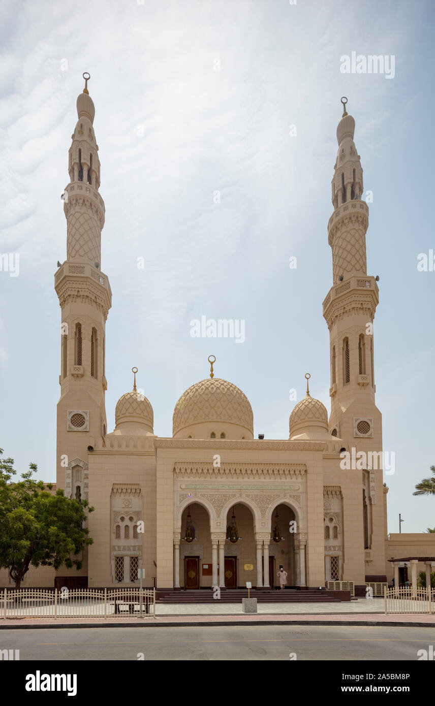 La Moschea di Jumeirah, Dubai, Emirati Arabi Uniti. Foto Stock