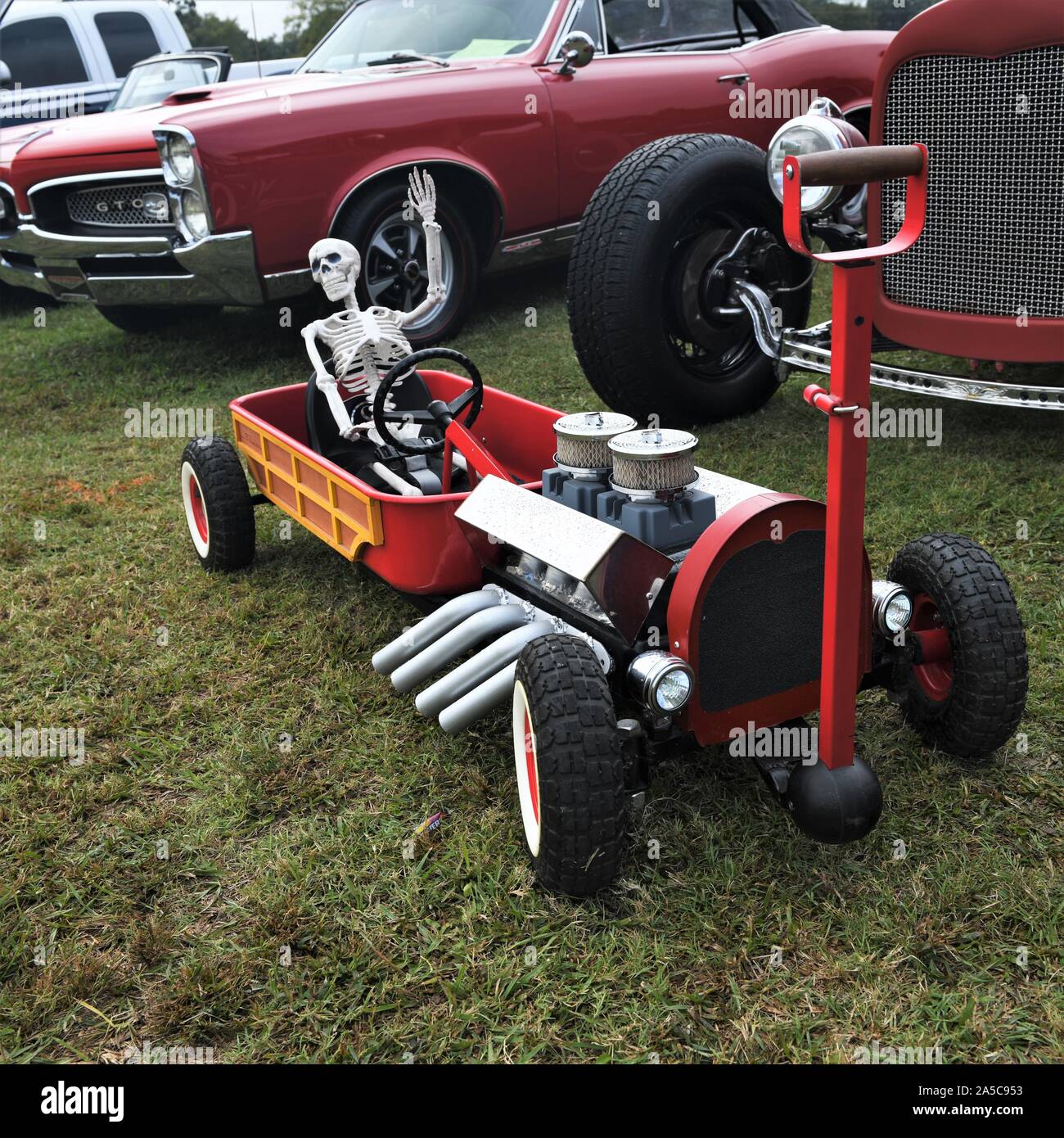 Hot Rod scheletro. Foto Stock