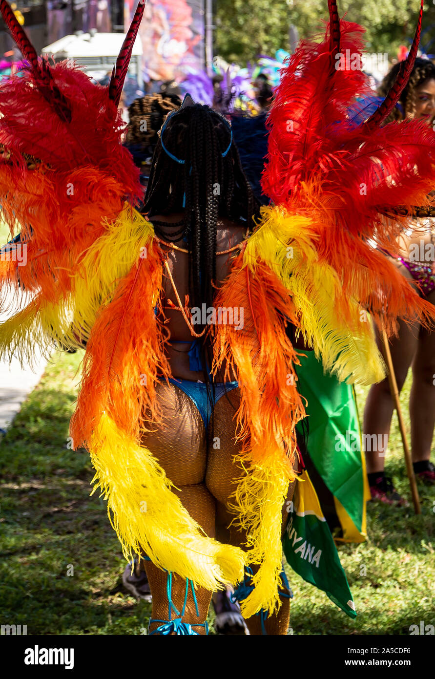 Il carnevale di Miami; data di Miami County motivi, 13 Ottobre 2019 Foto Stock