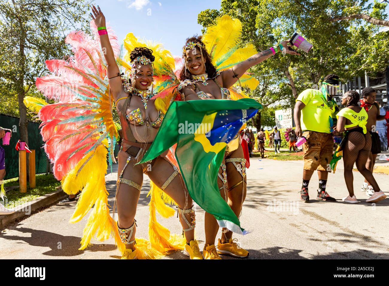 Il carnevale di Miami; data di Miami County motivi, 13 Ottobre 2019 Foto Stock