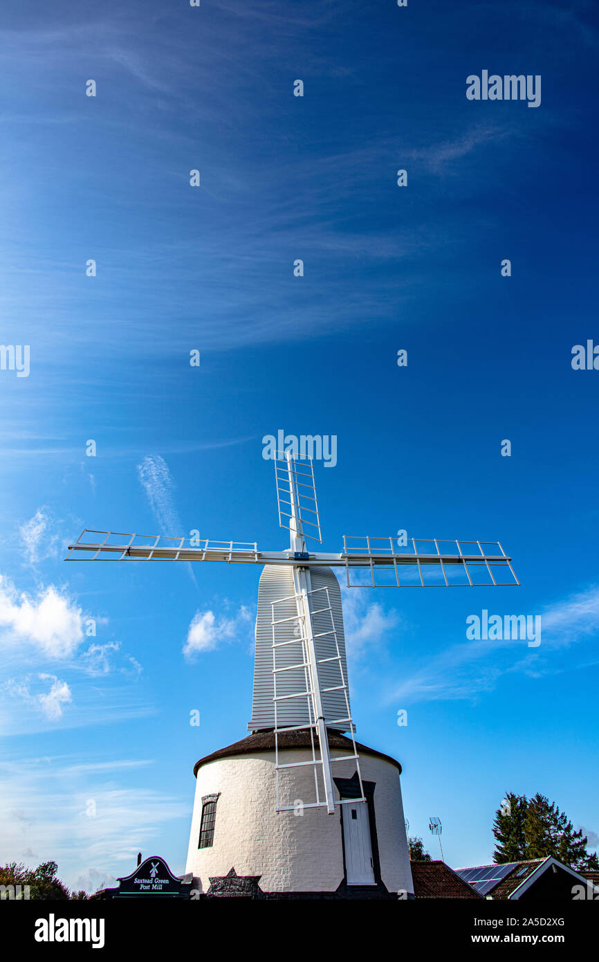 Il Post Mulino a Saxtead Suffolk Foto Stock