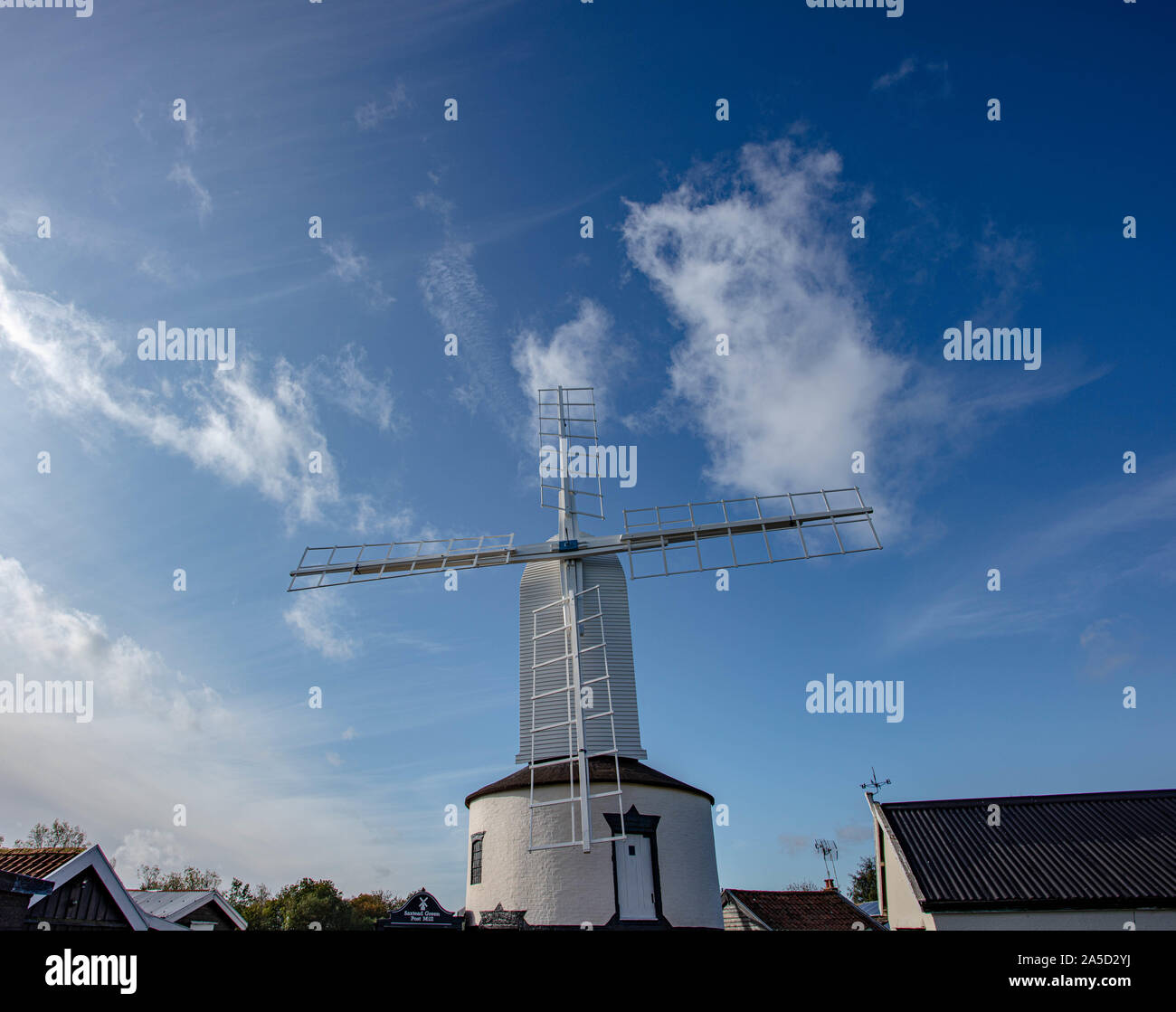 Il Post Mulino a Saxtead Suffolk Foto Stock