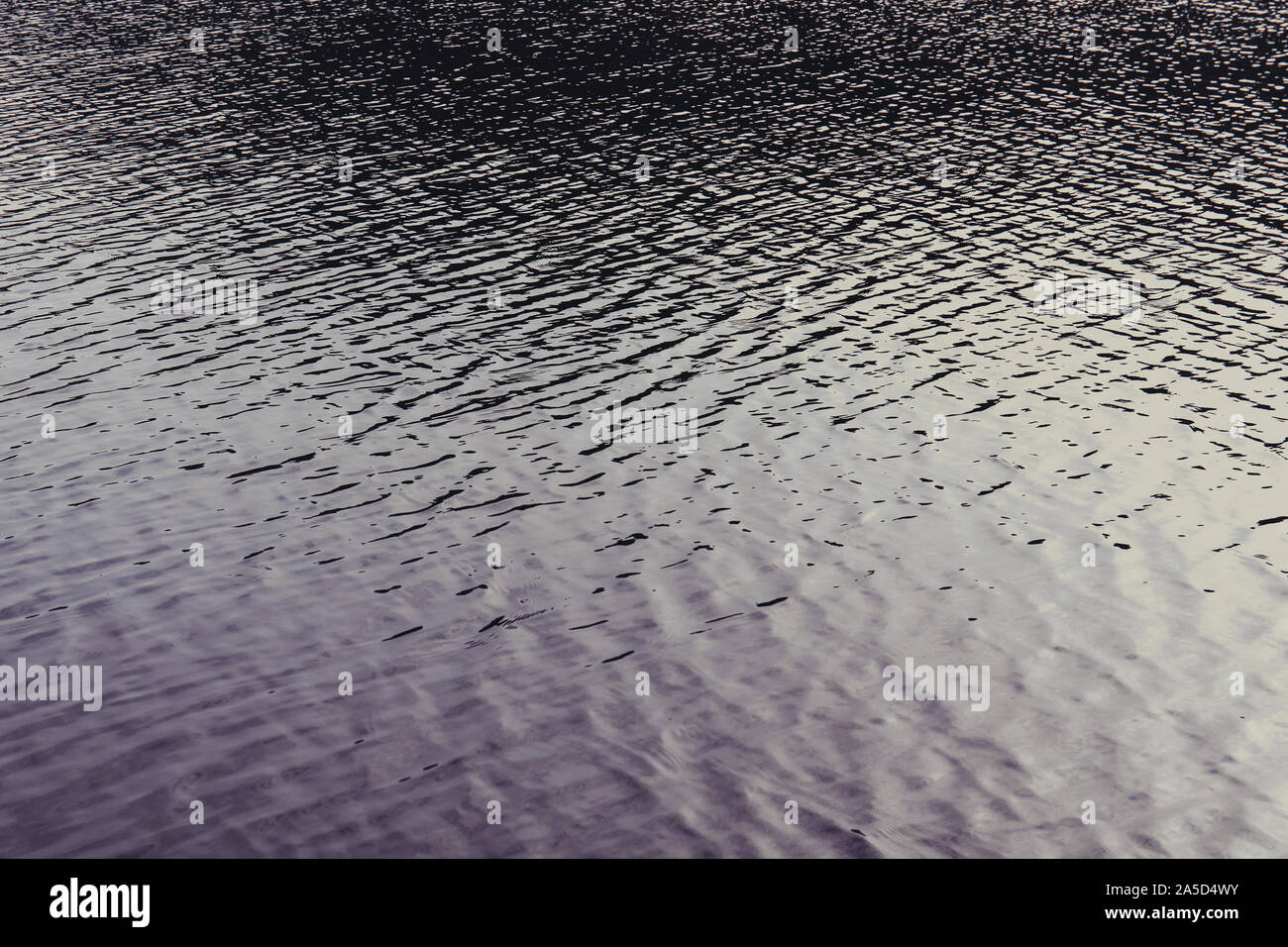 Ondulata superficie di acqua di lago o fiume sfondo ripple, sfondo Foto Stock