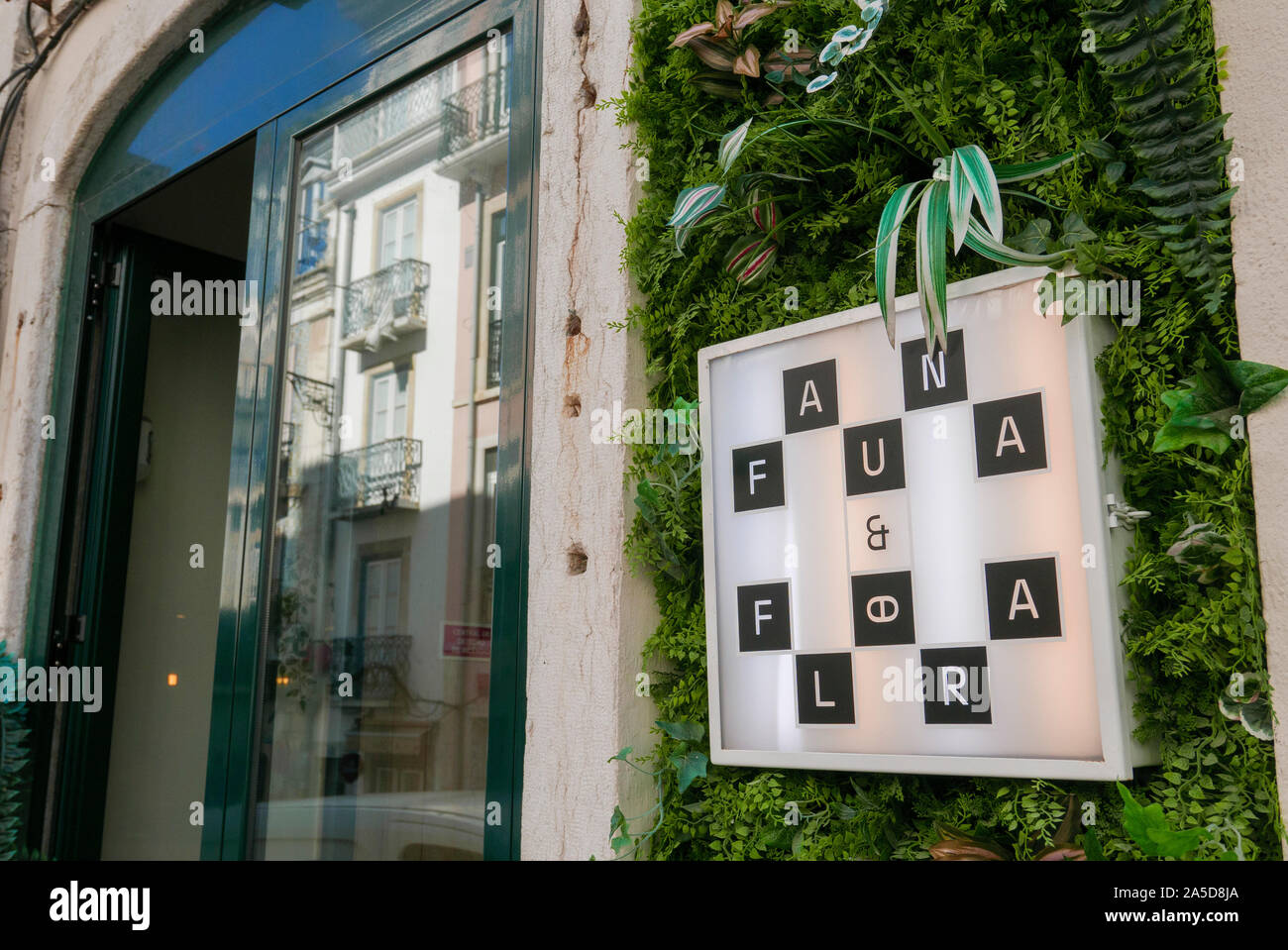 Flora e Fauna ristorante a Lisbona, Portogallo, Europa Foto Stock