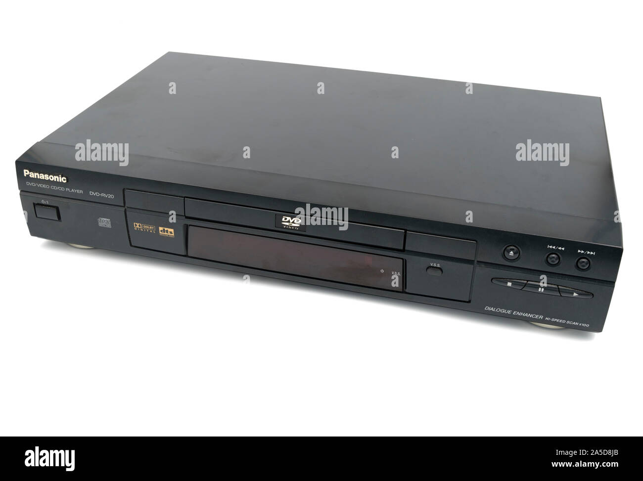 Panasonic DVD-RV20 Lettore DVD ritagliare isolati su sfondo bianco Foto Stock