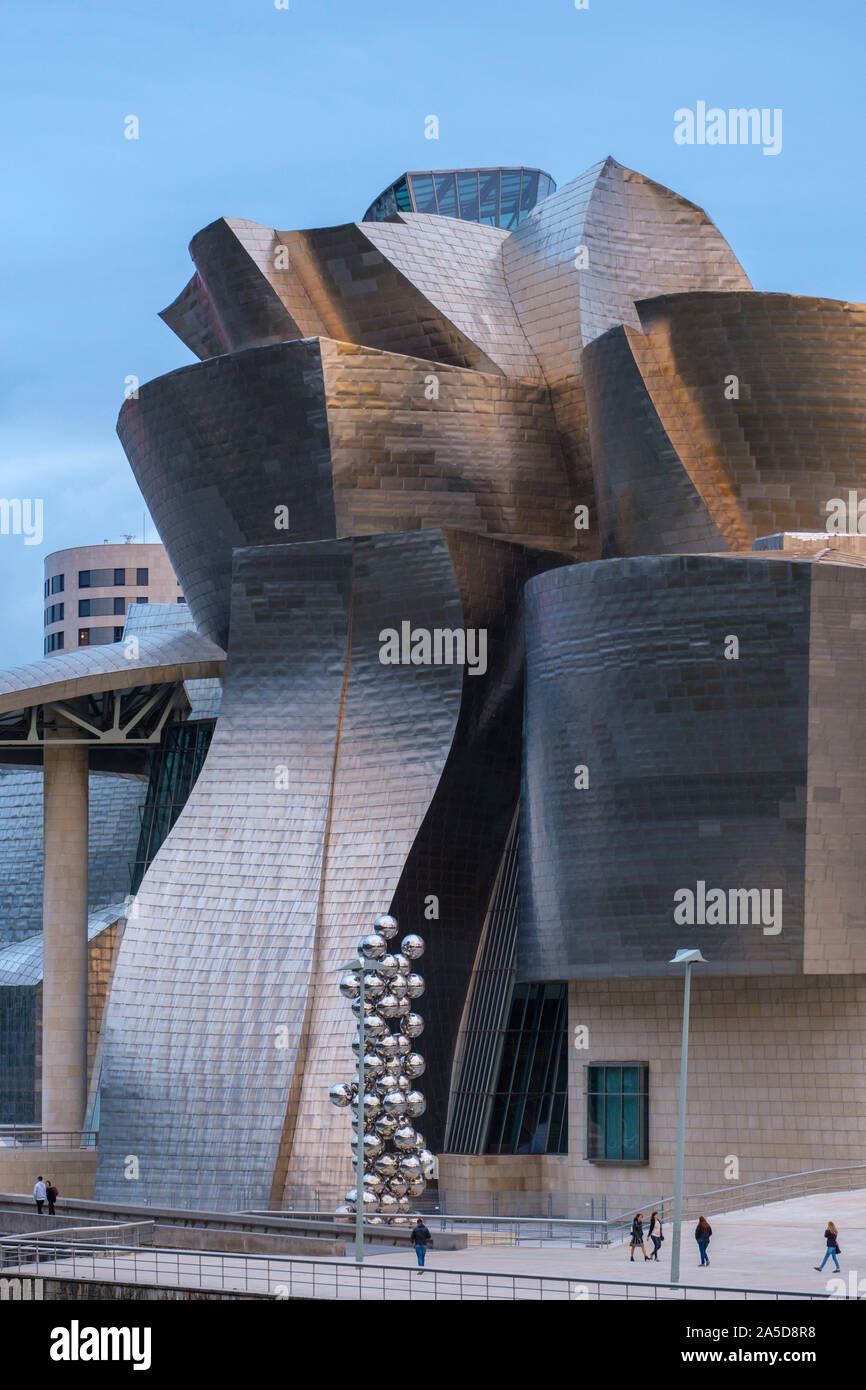 Museo Guggenheim a Bilbao, Spagna, Europa Foto Stock