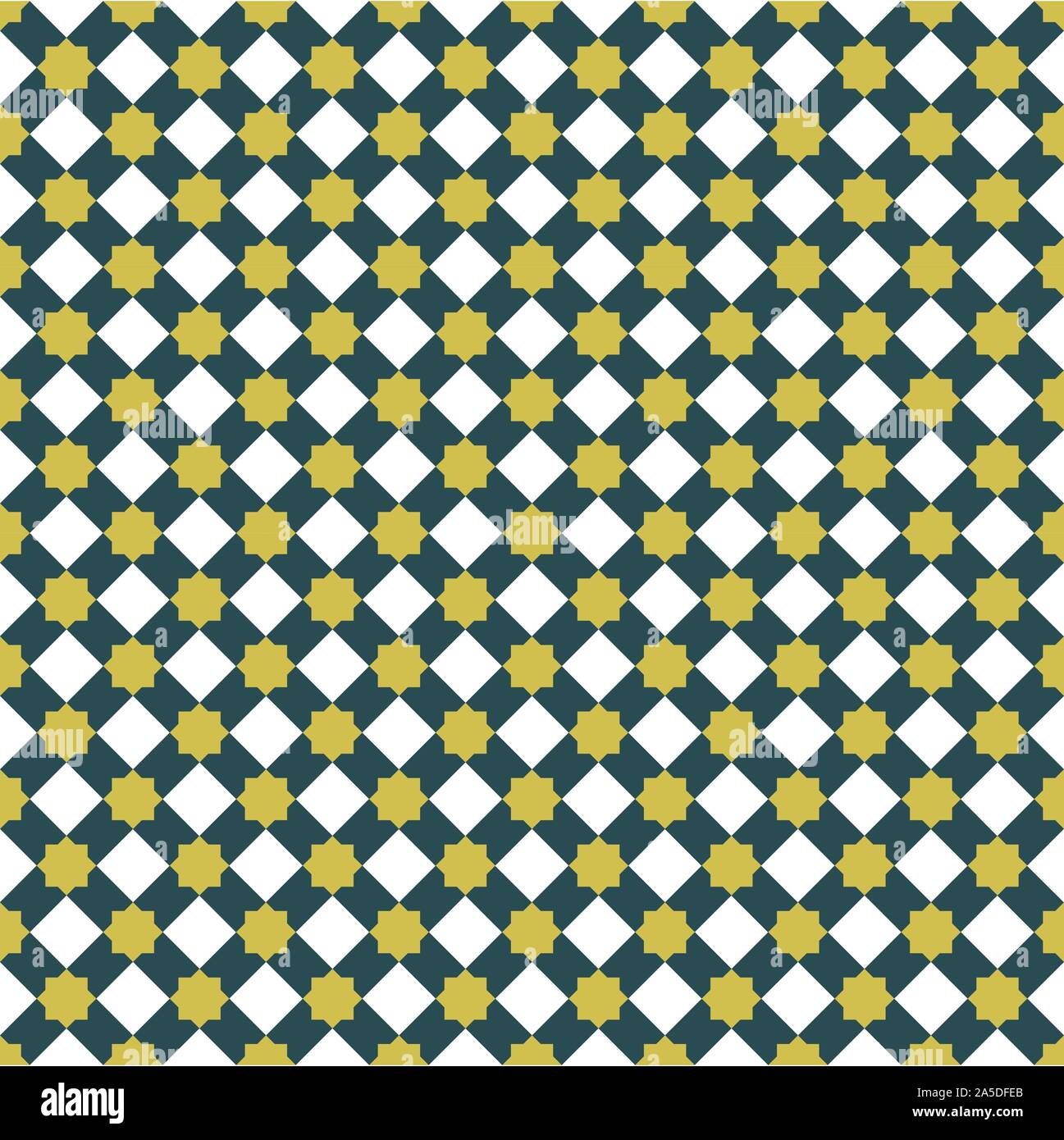 Arabesque seamless piastrelle geometriche pattern Illustrazione Vettoriale