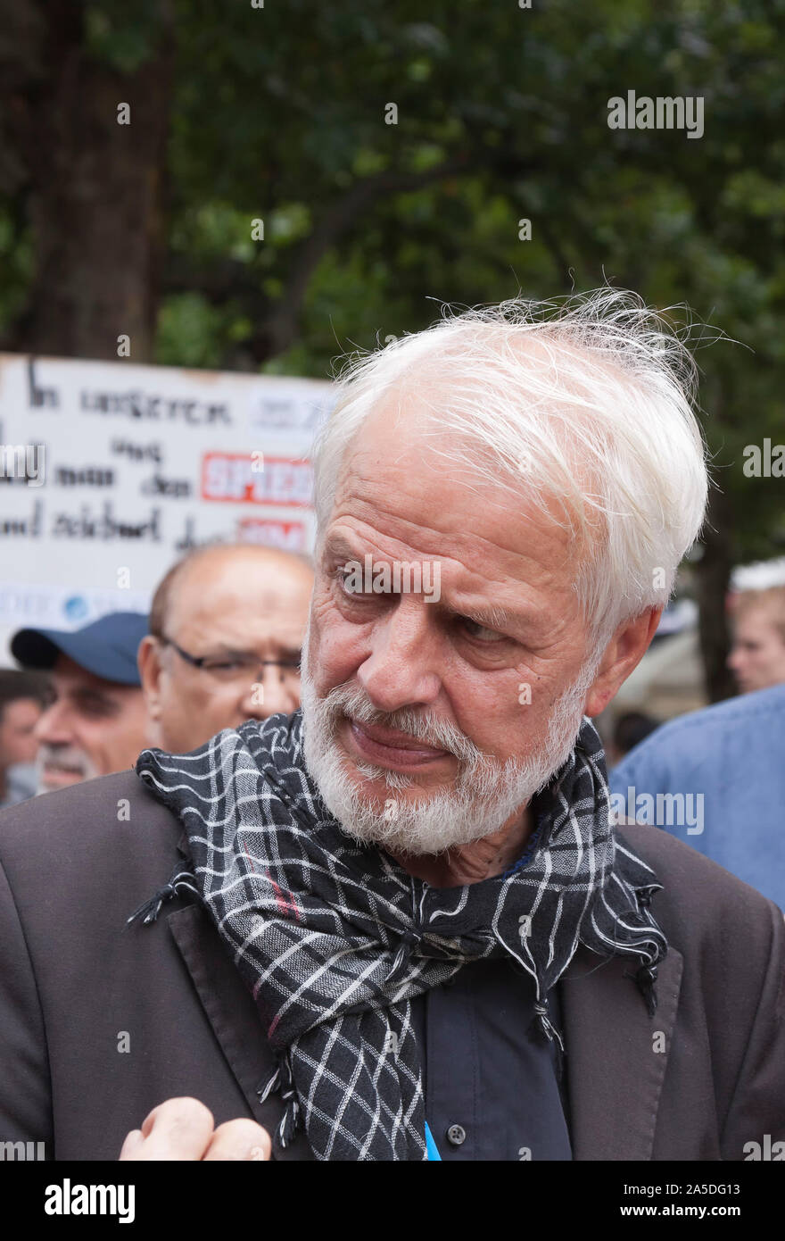 Jürgen Grassmann, Quds giornata a Berlino,manifestazioni contro il sionismo, il governo di Israele e la sua occupazione di Gerusalemme Foto Stock