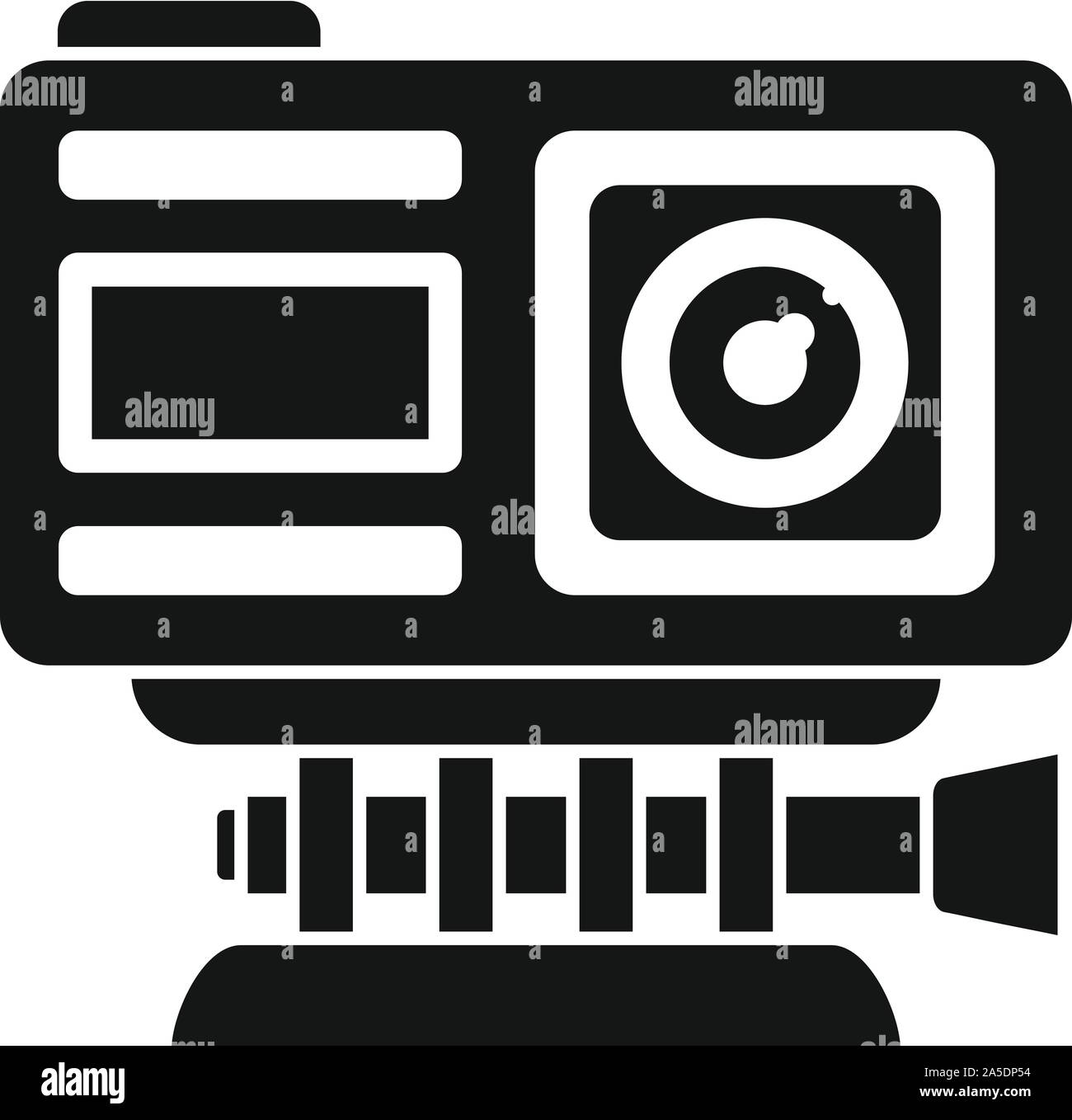 Avventura Azione icona della fotocamera. Semplice illustrazione di avventura e azione fotocamera icona vettoriali per il web design isolato su sfondo bianco Illustrazione Vettoriale