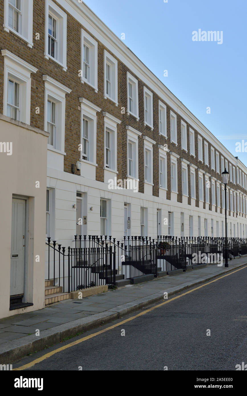 Residenze a schiera, Christchurch street, Chelsea, West London, Regno Unito Foto Stock