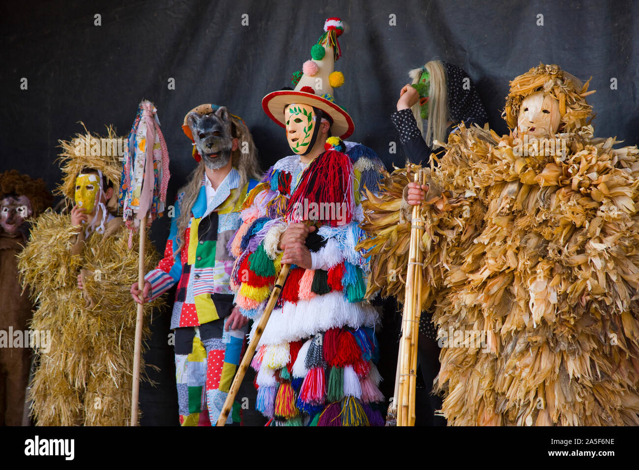 La Vijanera Carnevale, Silio Cantabria, SPAGNA Foto Stock