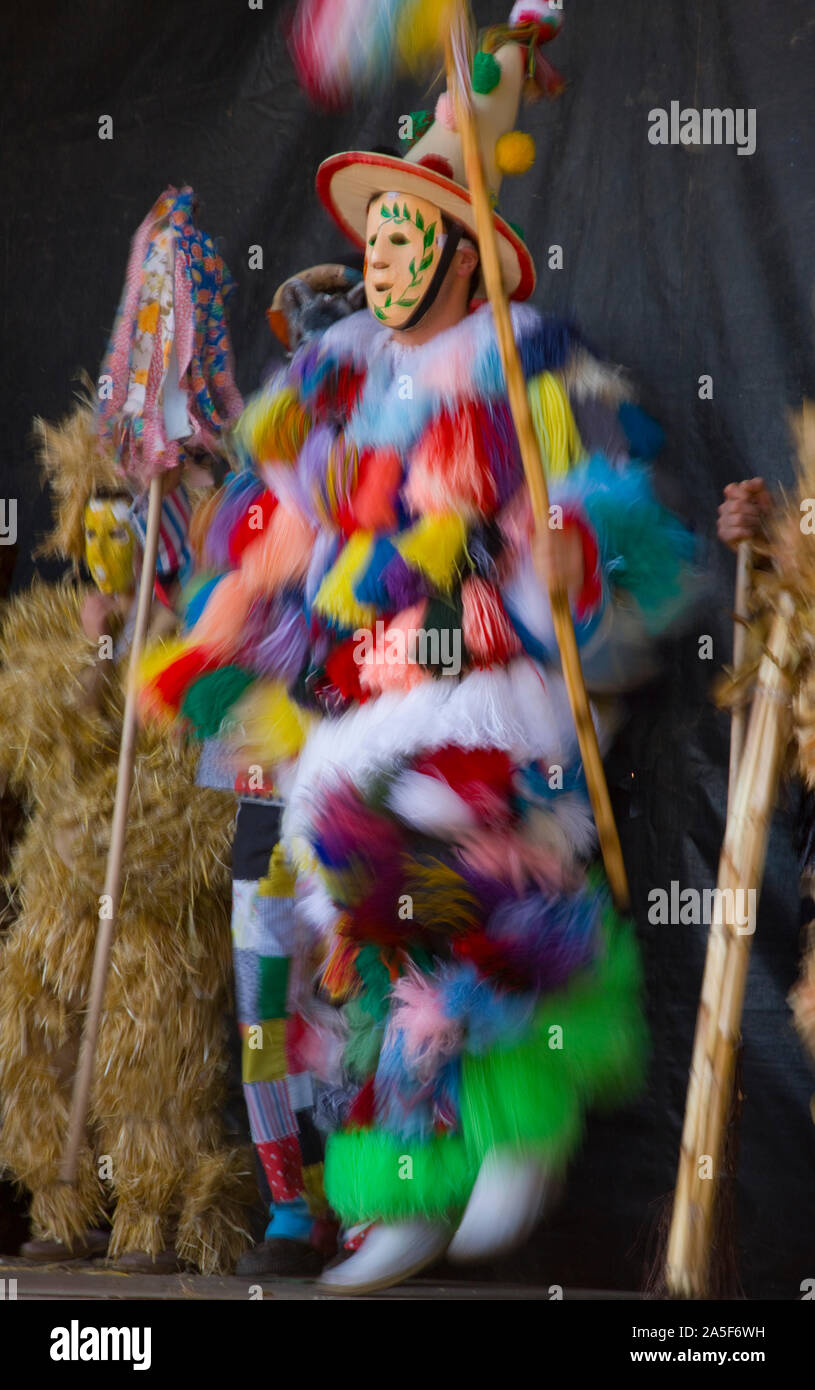 La Vijanera Carnevale, Silio Cantabria, SPAGNA Foto Stock
