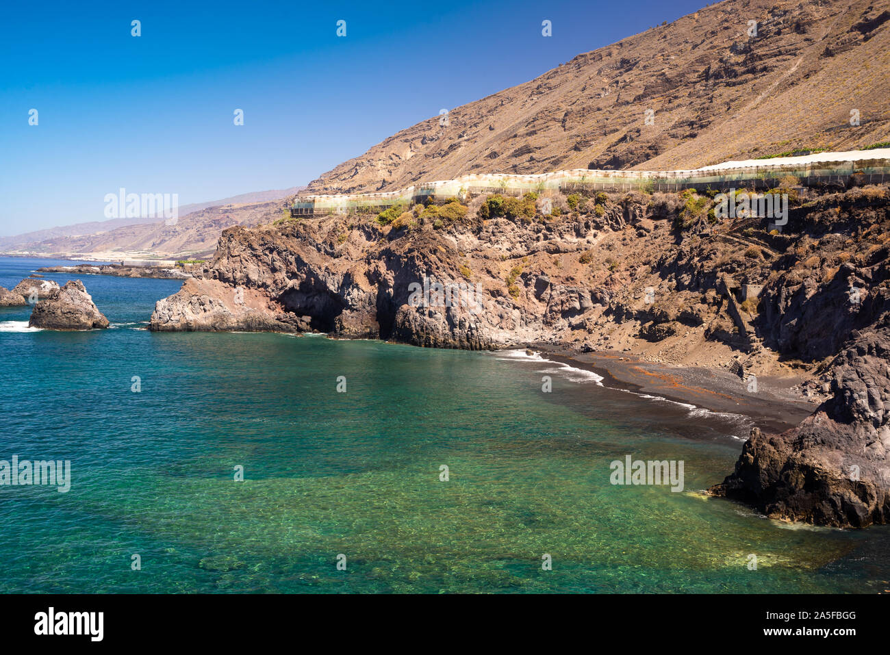 Insenature nascoste nell'isola di La Palma Foto Stock