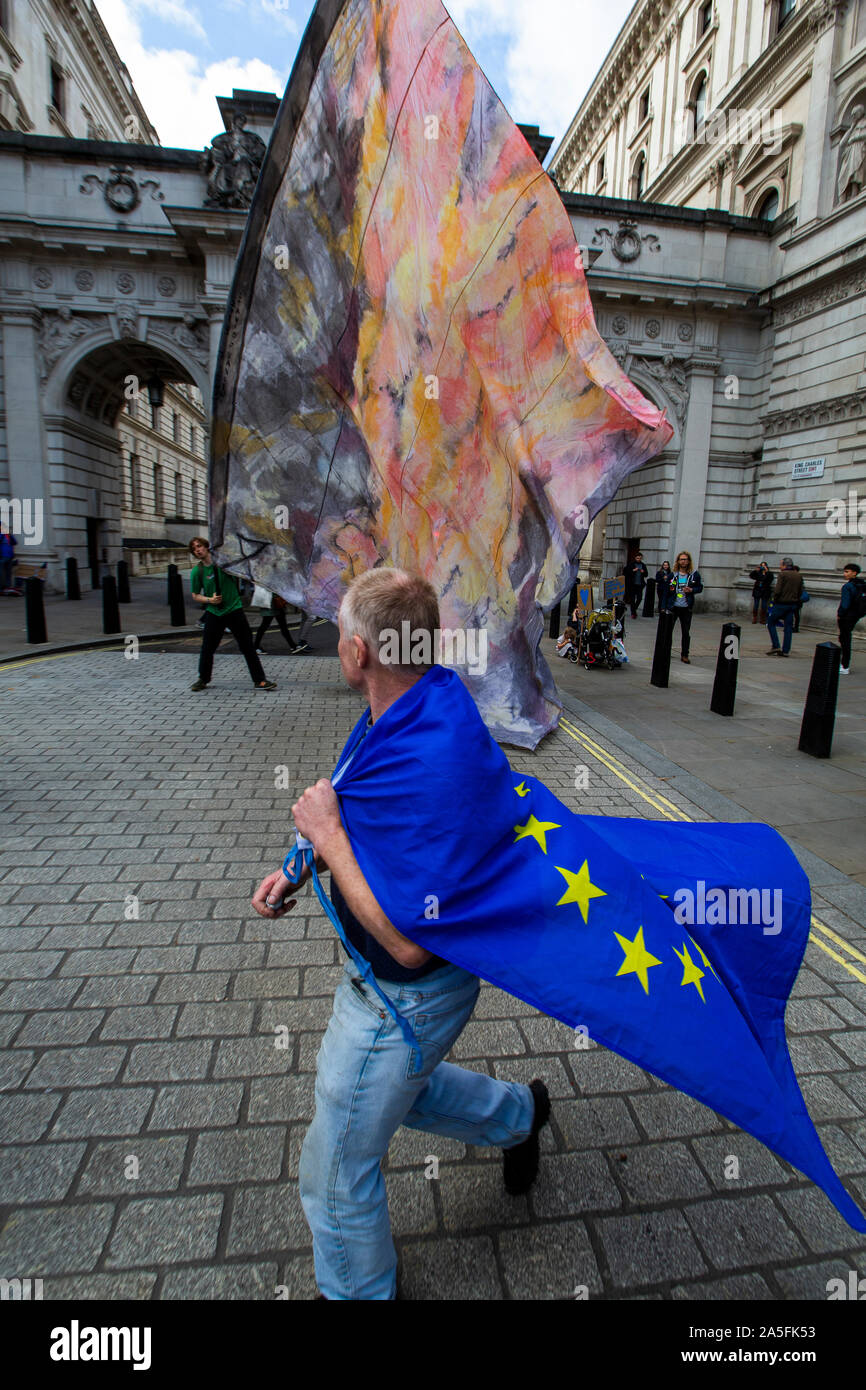 Londra, Inghilterra ,19 ottobre 2019; voto popolare marzo chiedendo un secondo referendum su Brexit. Foto Stock