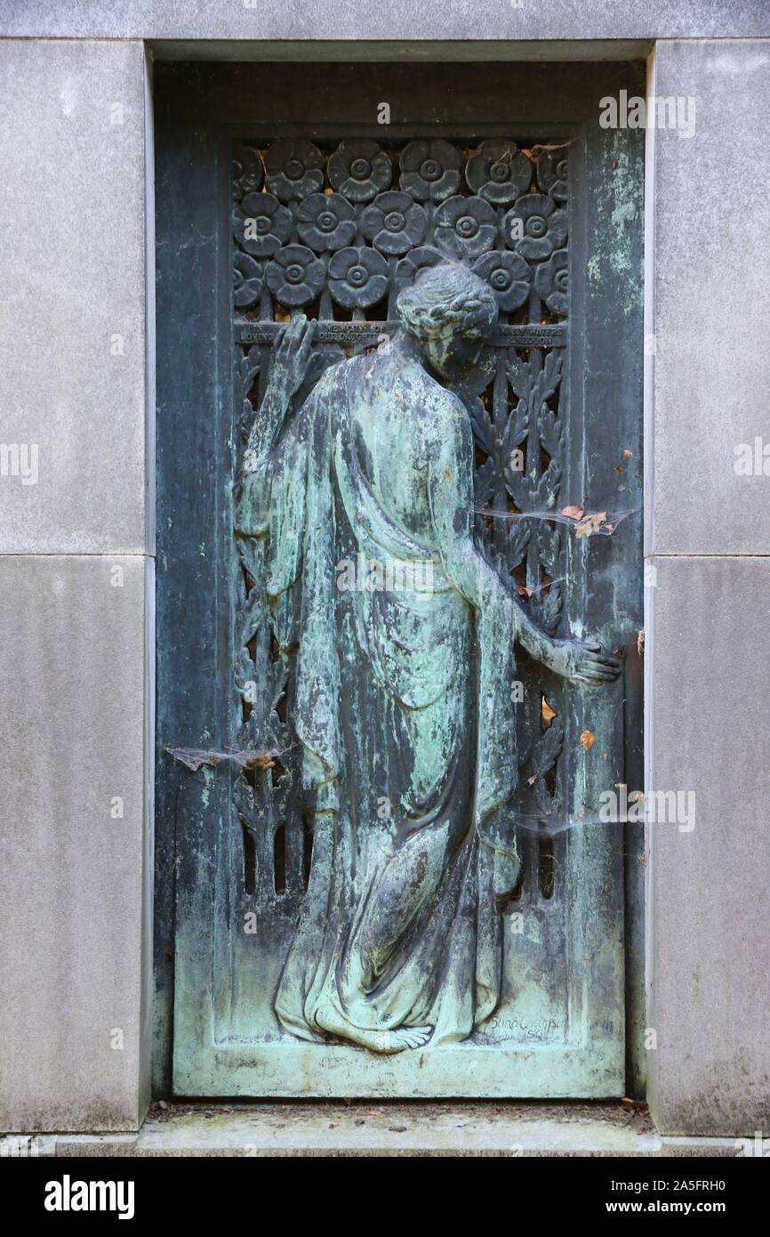 Cimitero di Glendale, Akron, Ohio, Stati Uniti d'America Foto Stock