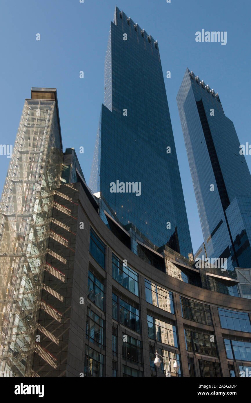 Time Warner Center a Columbus Circle, NYC Foto Stock