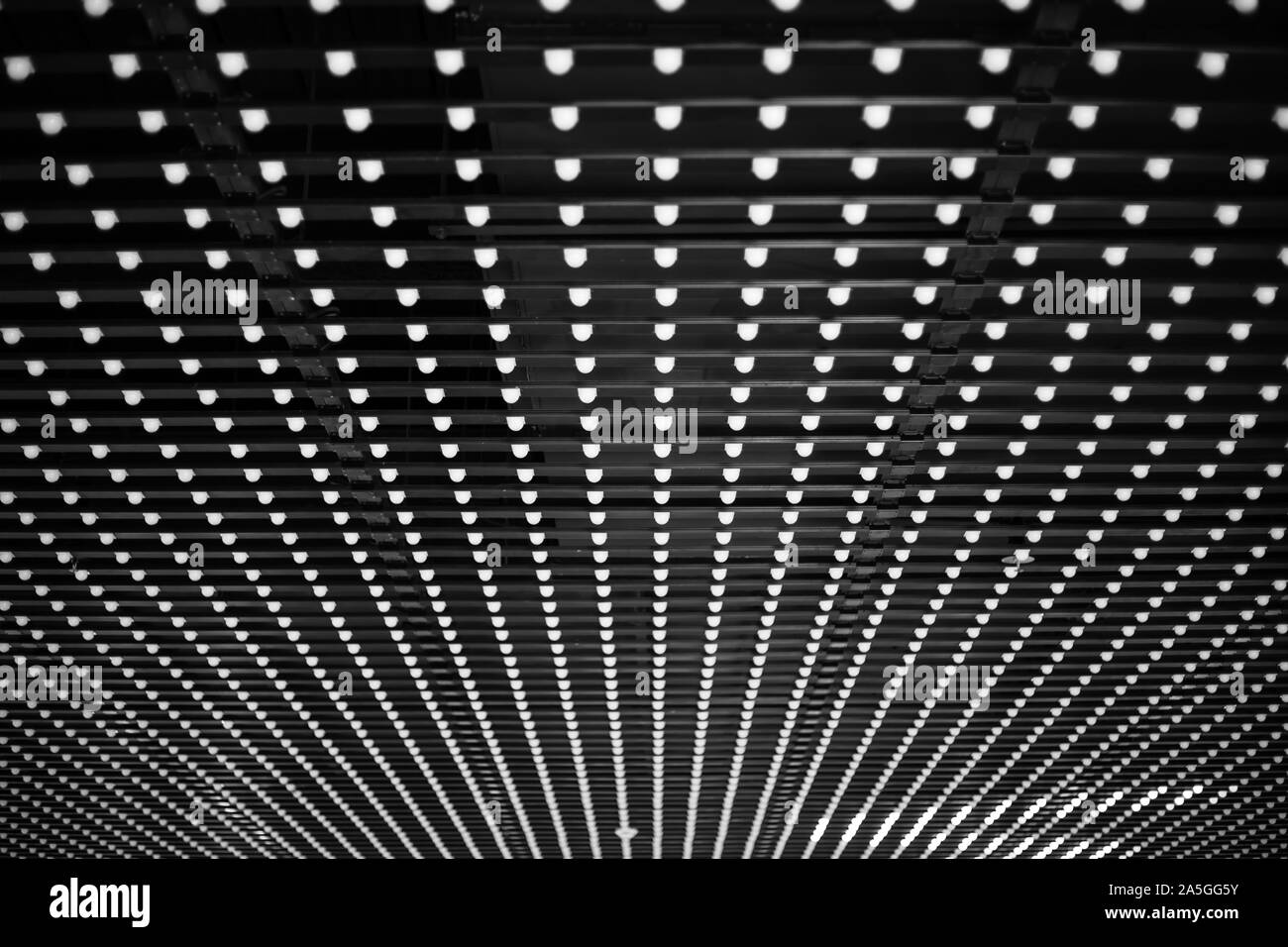 LED luce di griglia sul soffitto Foto Stock