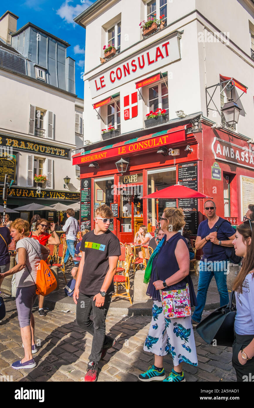 Il ristorante le consulat Foto Stock