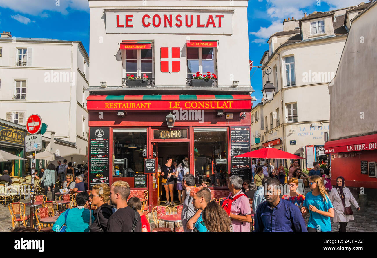 Il ristorante le consulat Foto Stock