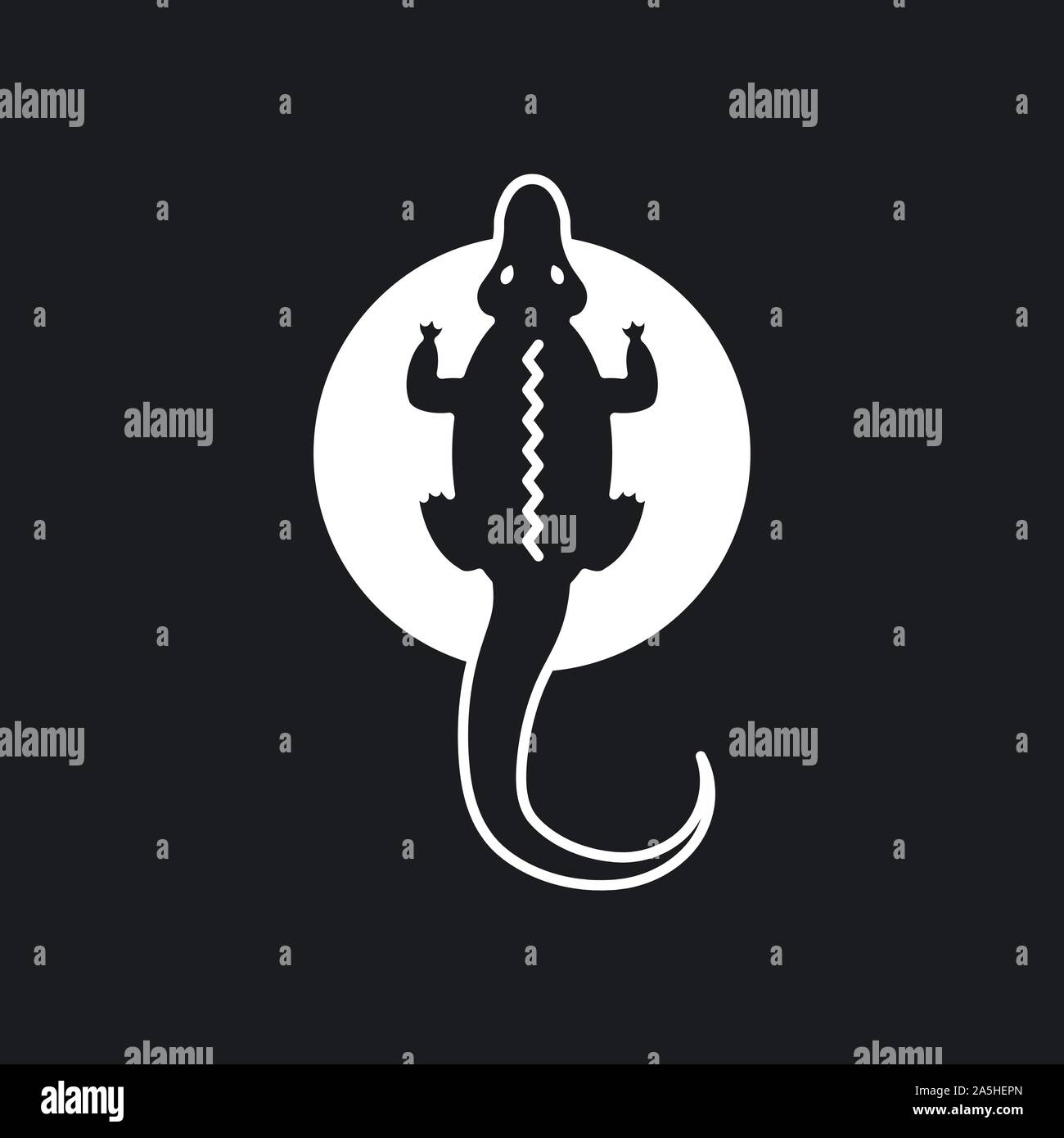 Icona a coccodrillo. Zoo animale piatto disegno. Vettore simbolo Illustrazione Vettoriale