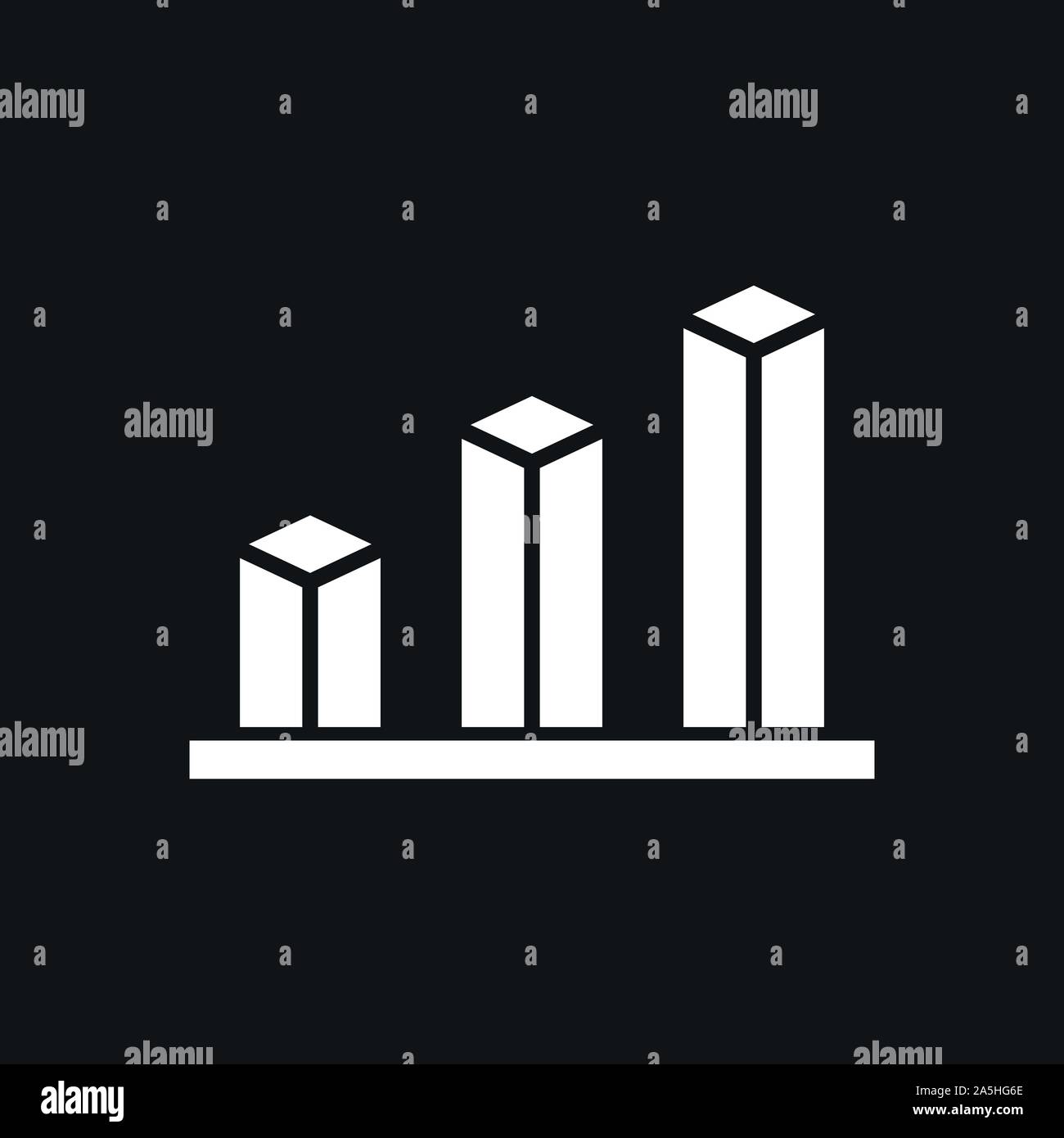 Grafico e icona diagramma. Analisi e simboli aziendali. Illustrazione Vettoriale