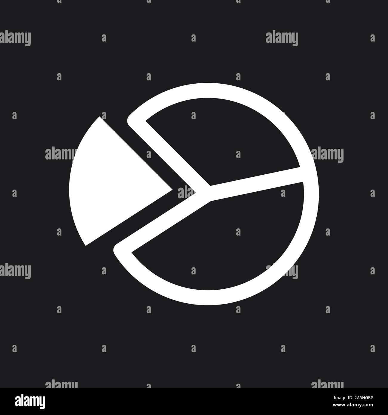 Grafico e icona diagramma. Analisi e simboli aziendali. Illustrazione Vettoriale
