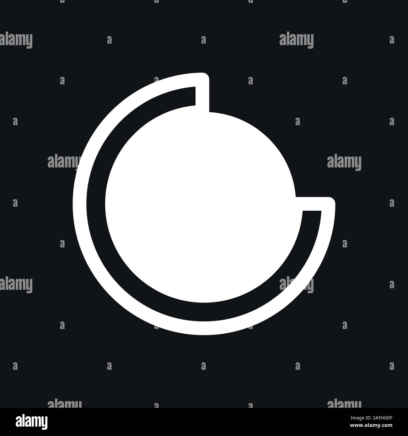 Grafico e icona diagramma. Analisi e simboli aziendali. Illustrazione Vettoriale