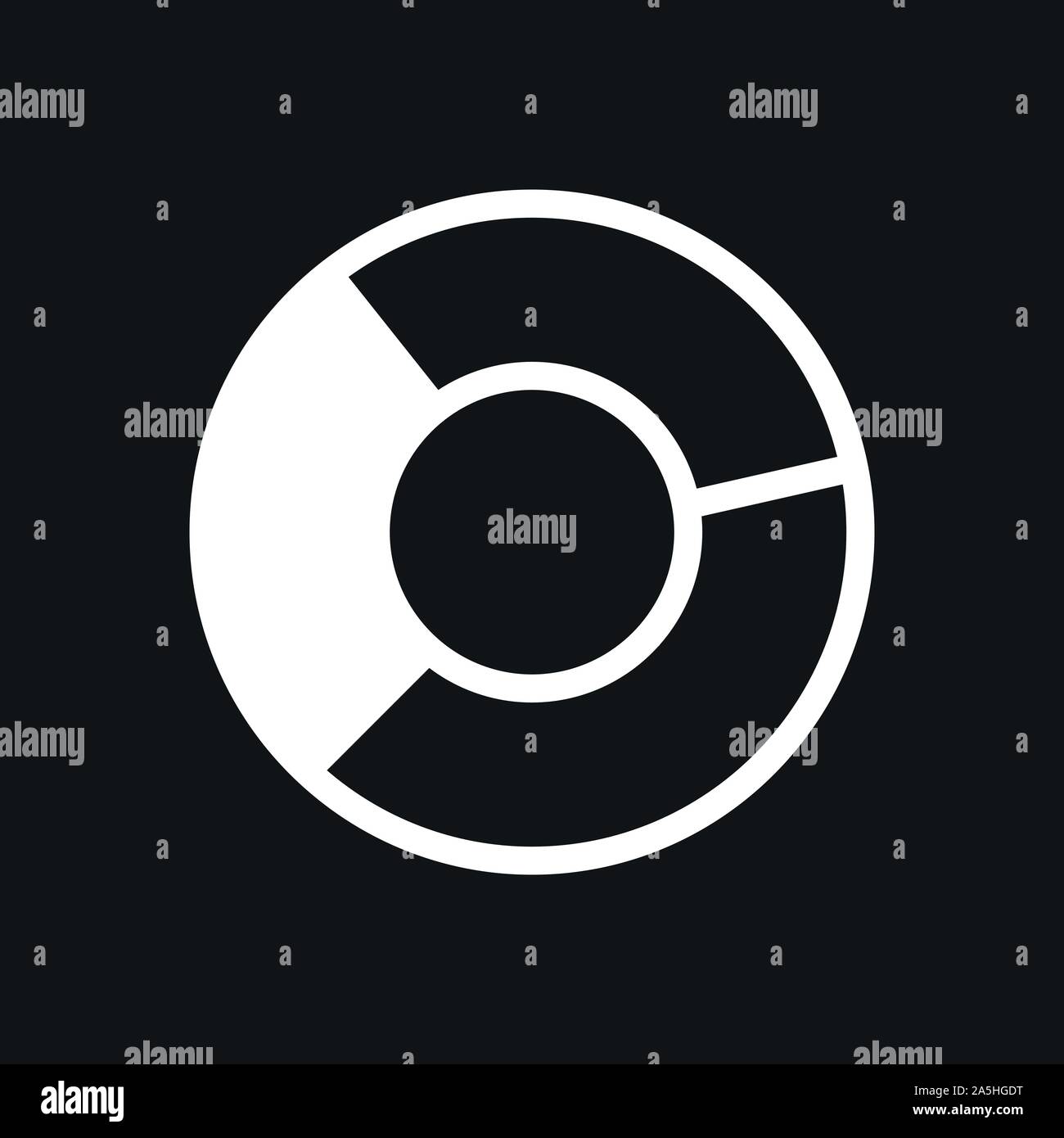 Grafico e icona diagramma. Analisi e simboli aziendali. Illustrazione Vettoriale