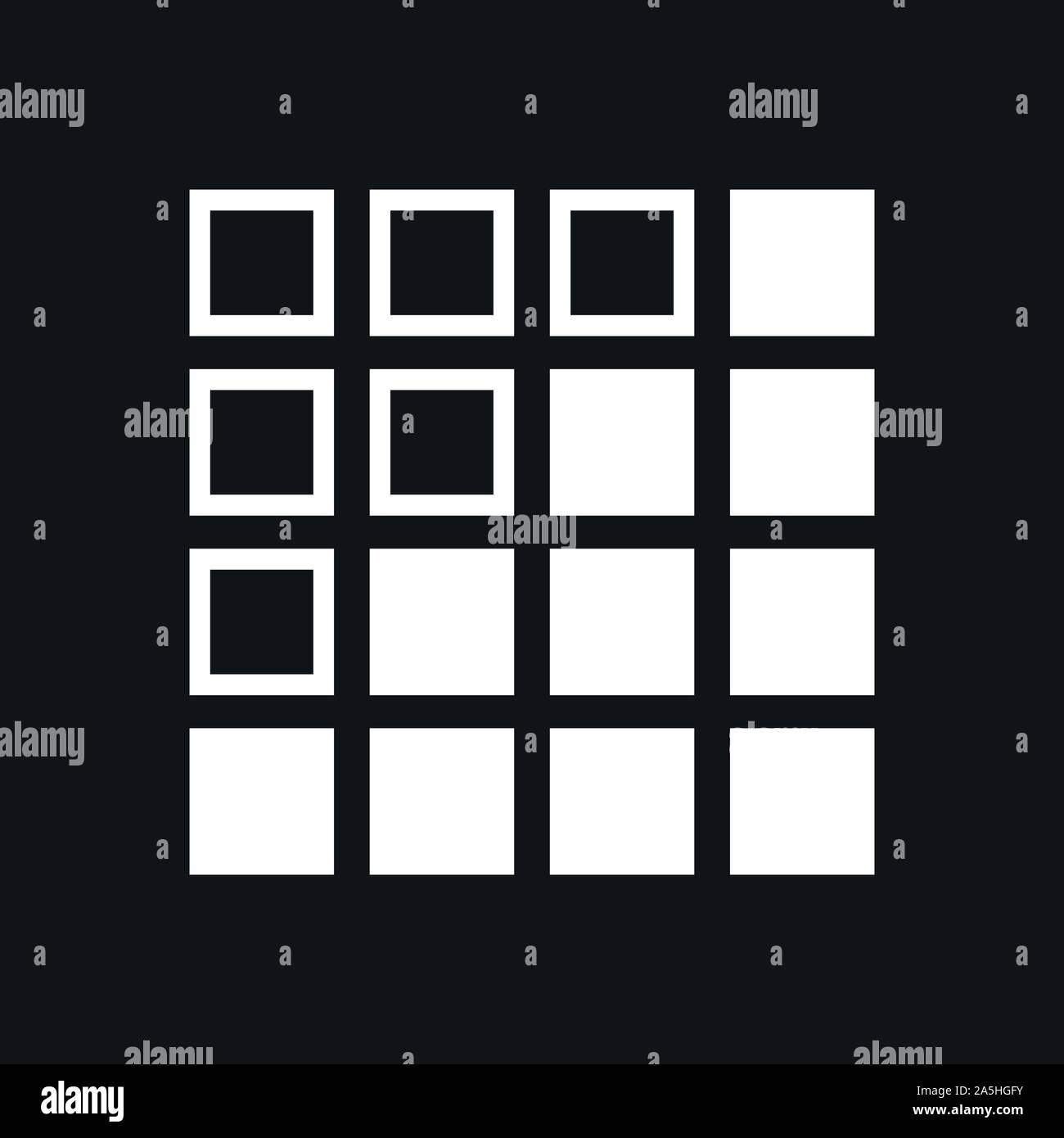 Grafico e icona diagramma. Analisi e simboli aziendali. Illustrazione Vettoriale