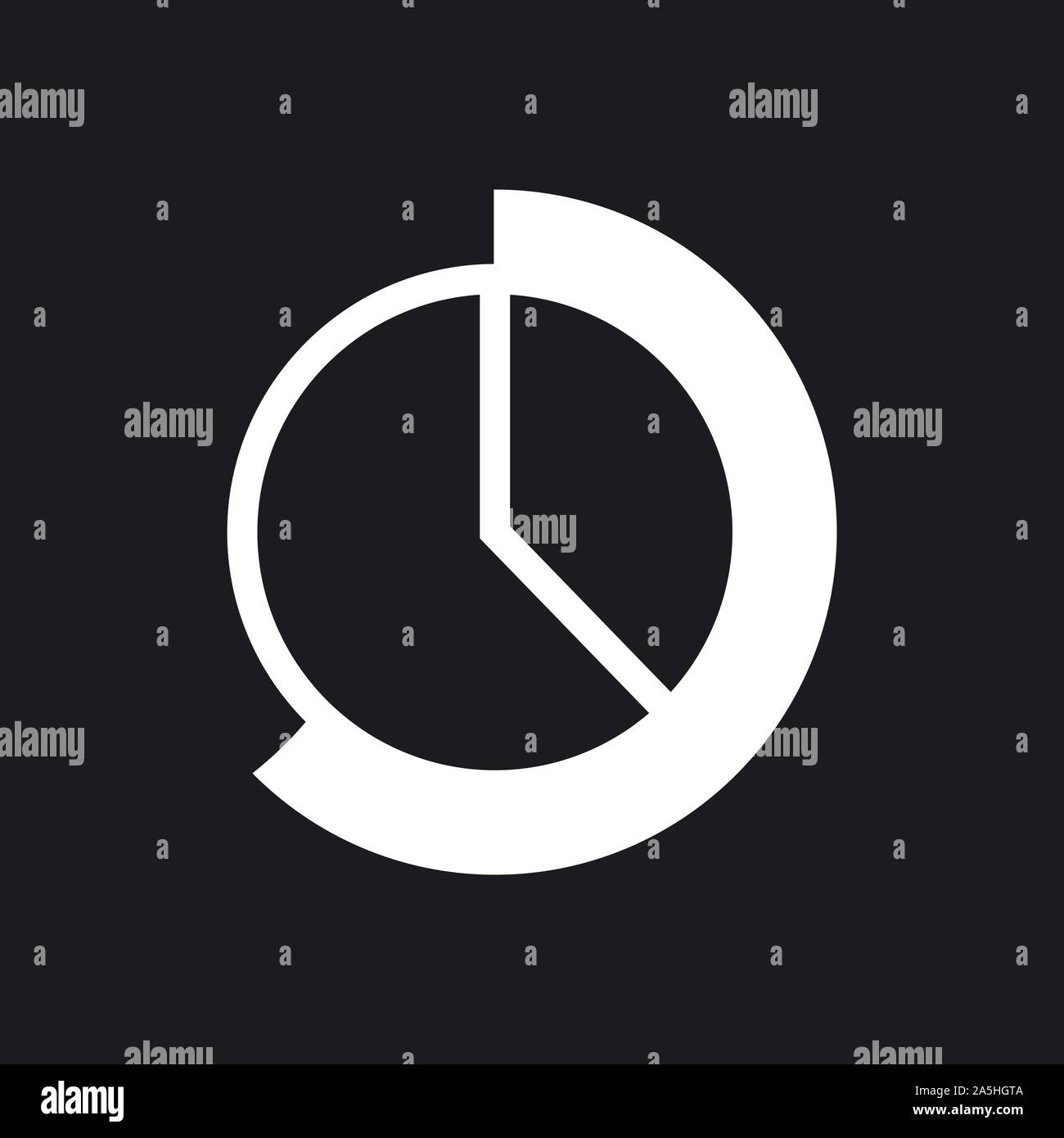 Grafico e icona diagramma. Analisi e simboli aziendali. Illustrazione Vettoriale